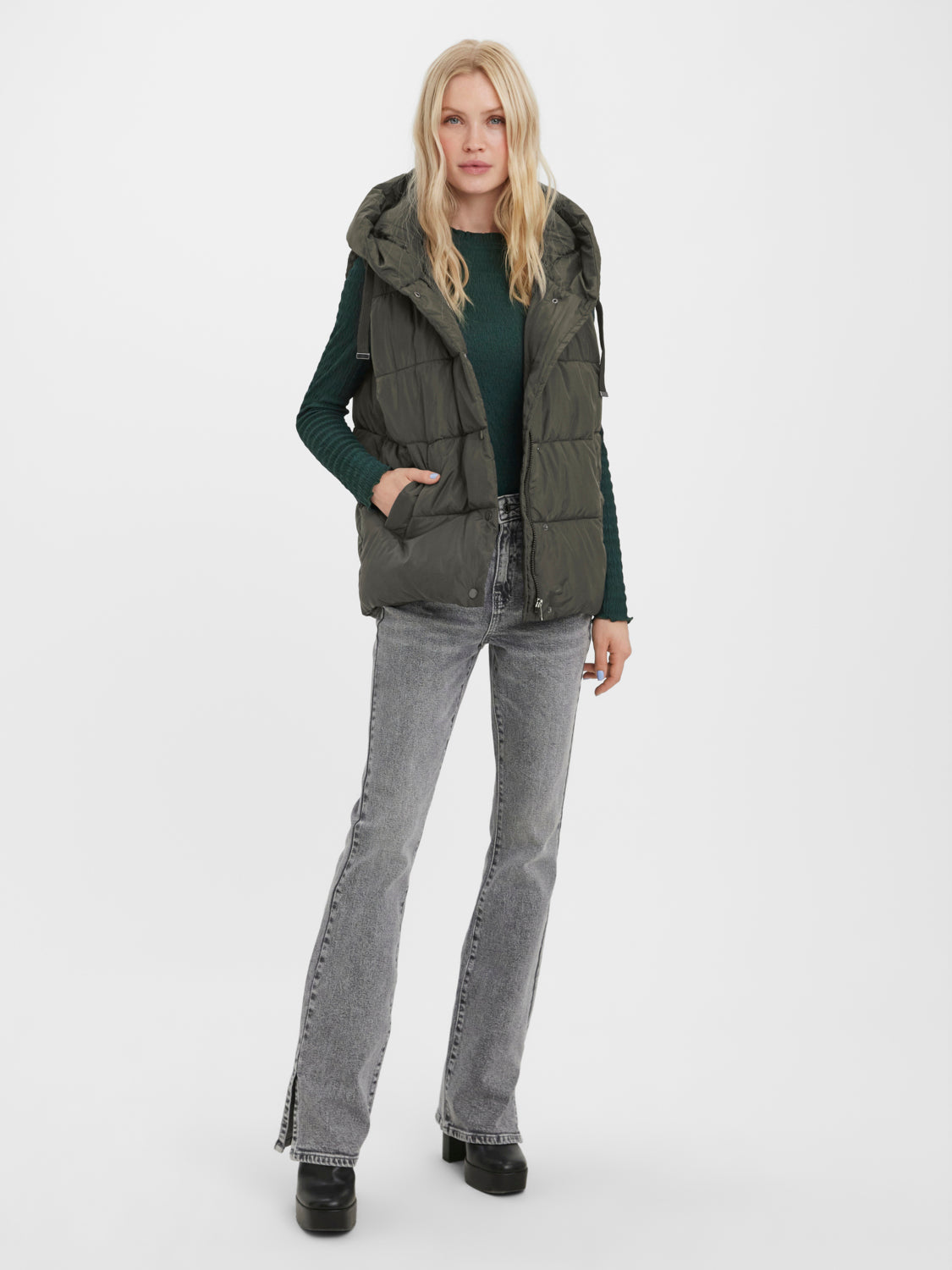 VMGEMMAHOLLY Otw Gilet - Peat