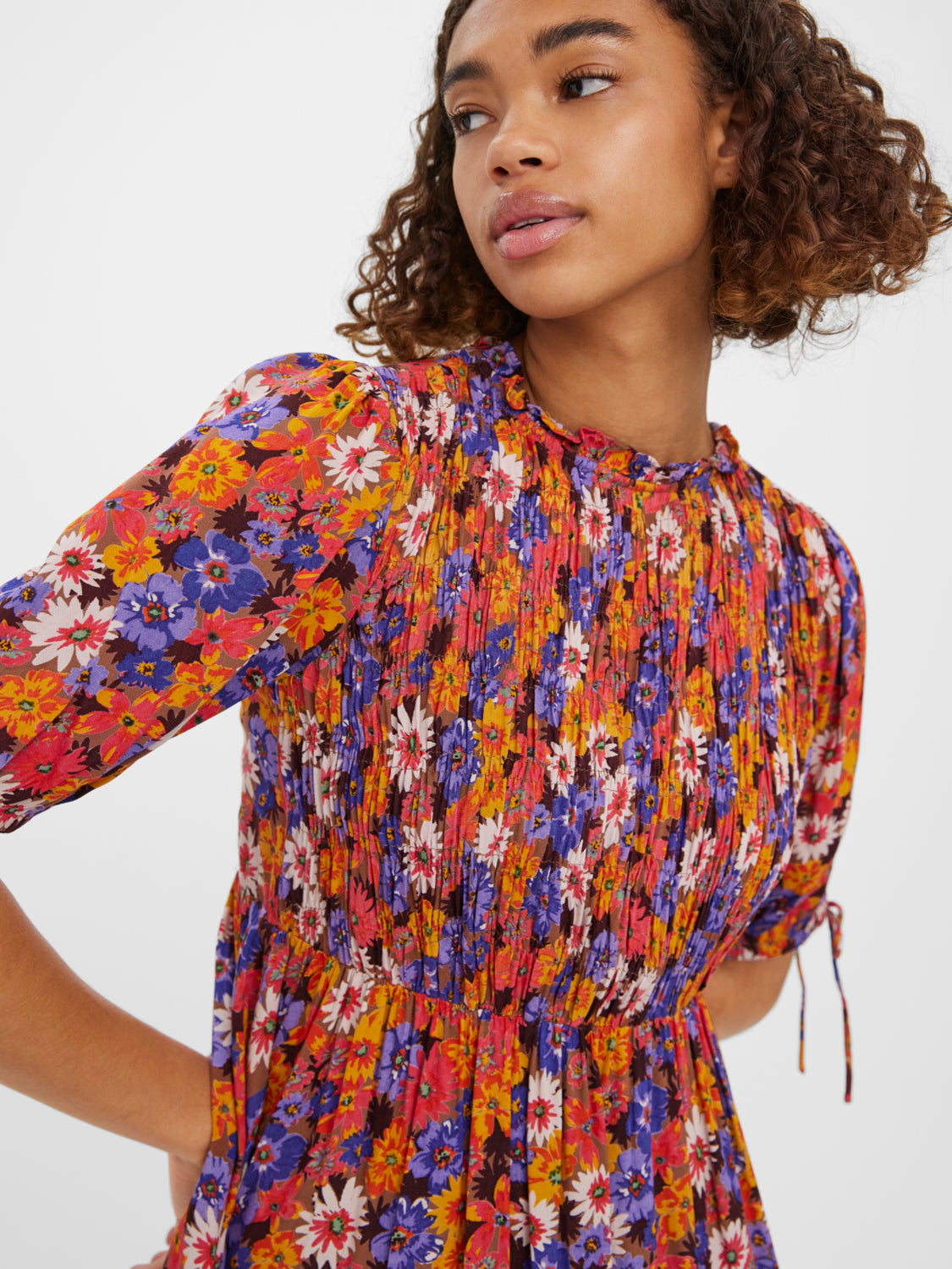 VMFRIDA Short dress - Golden Yellow