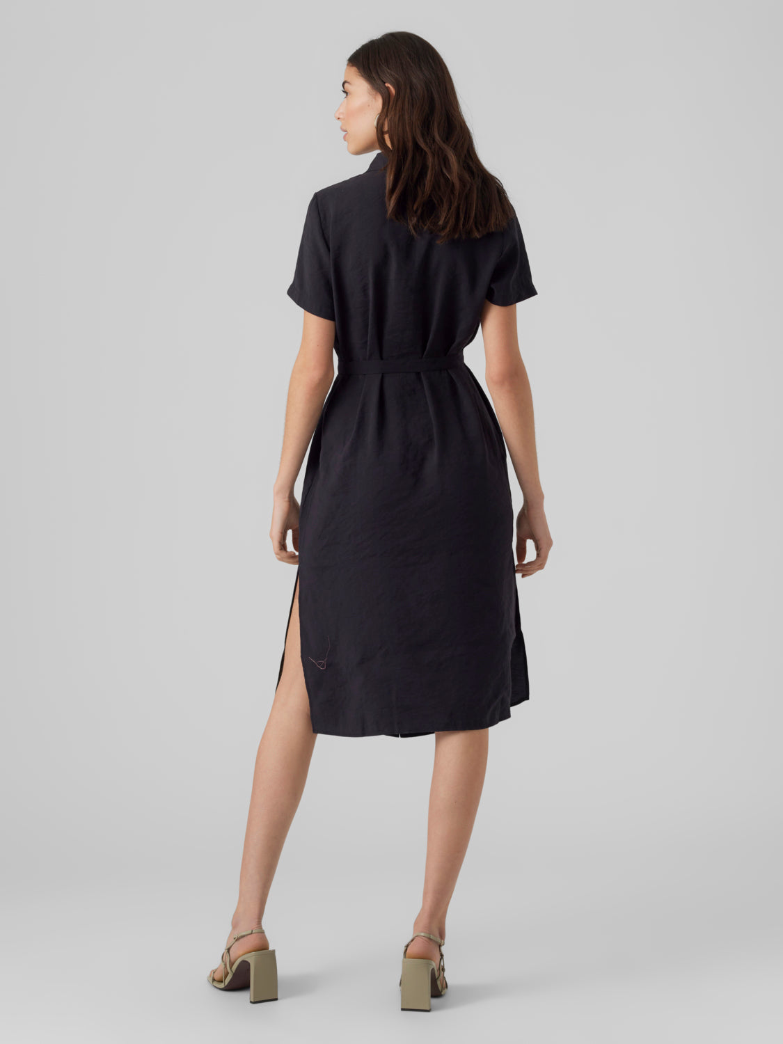 VMQUEENY Shirt dress - Black