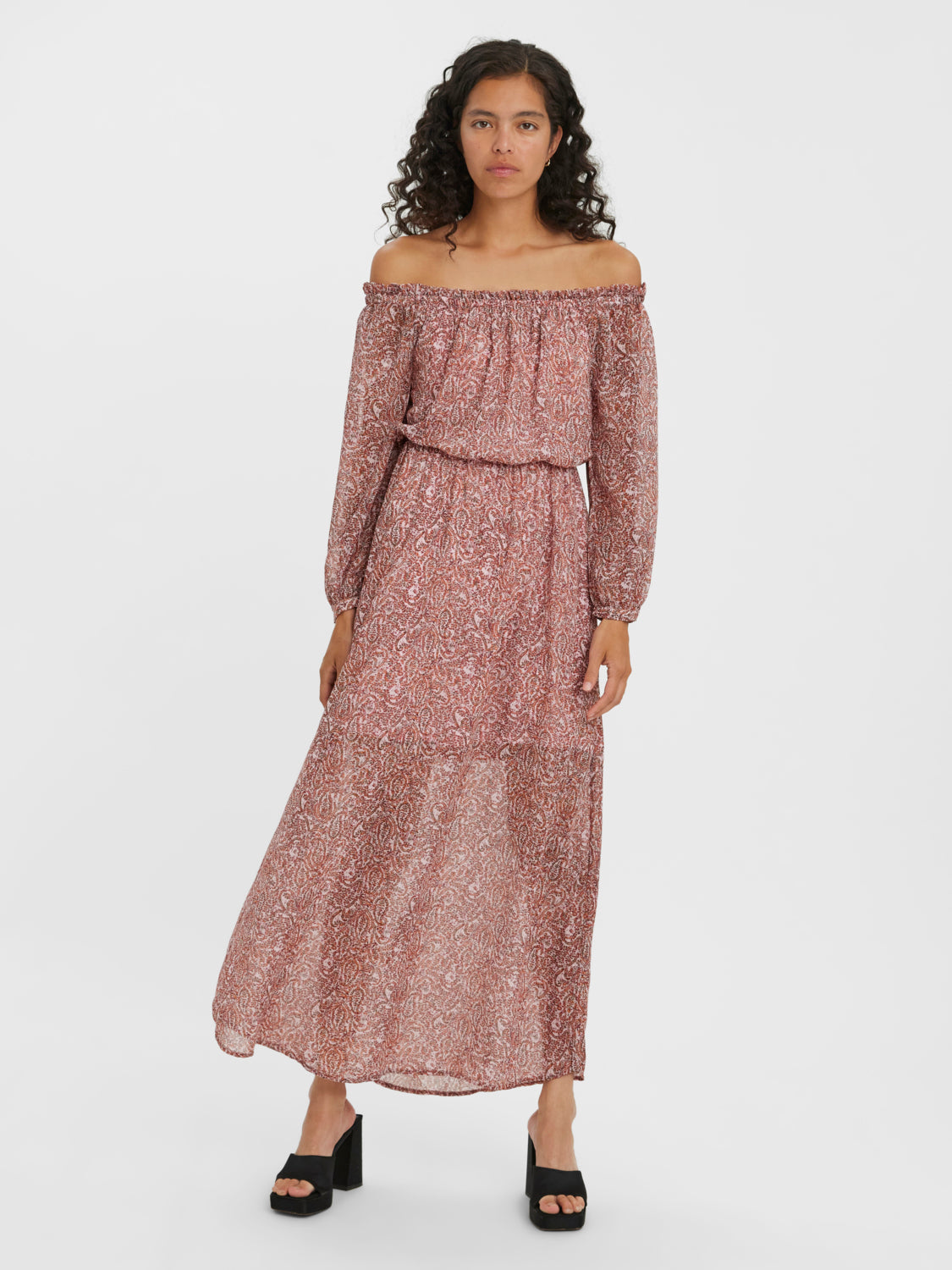 VMULRIKKE Long dress - Parfait Pink