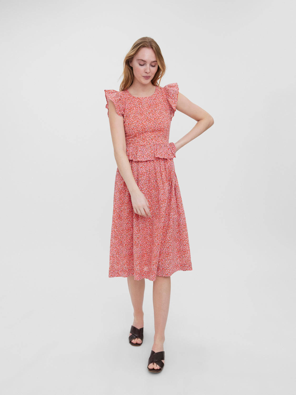 VMURBA Long dress - Cherry Tomato
