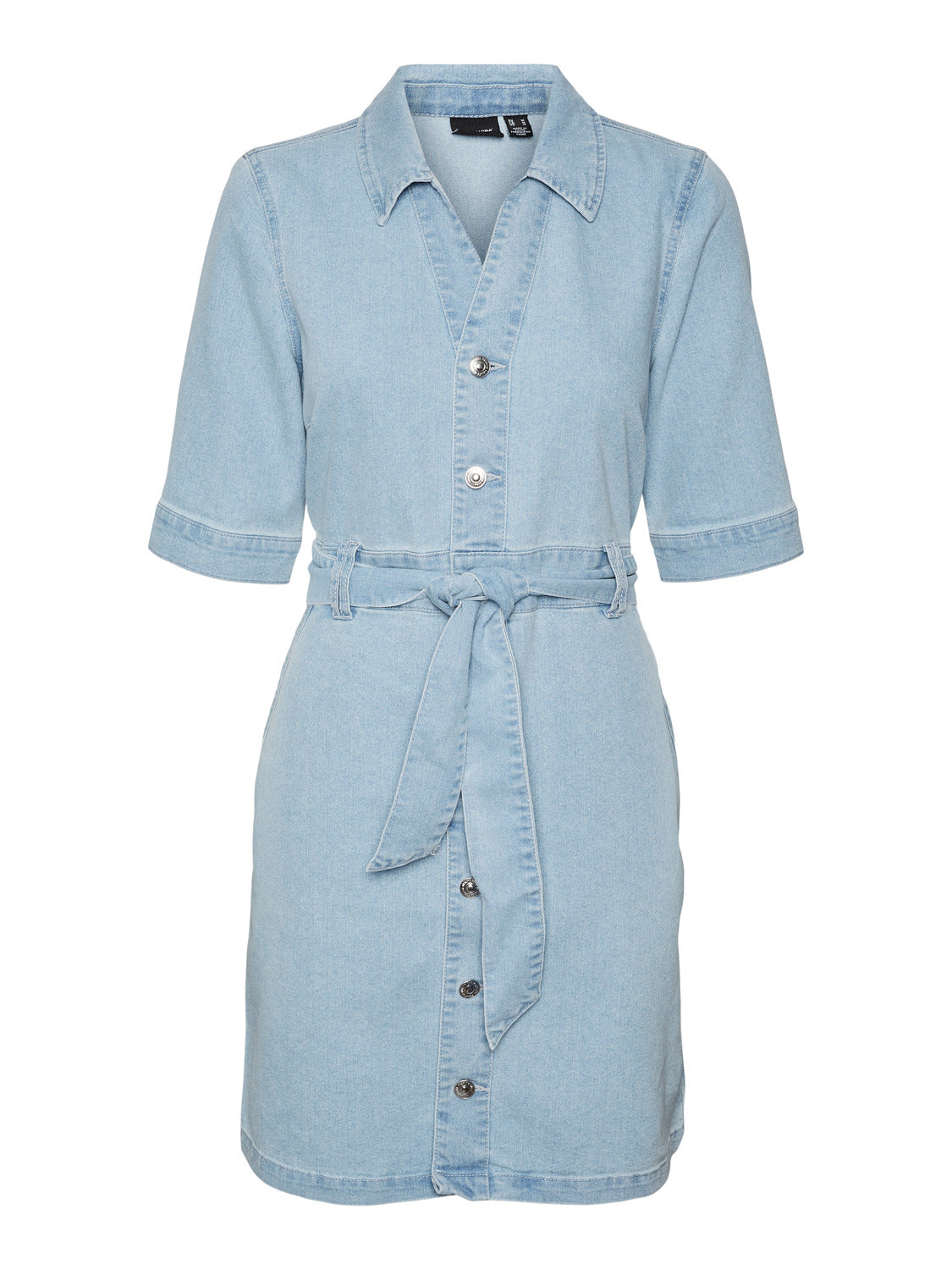VMCALI Denim dress - Light Blue Denim