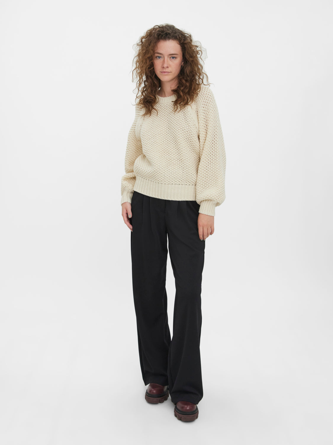 VMVERTIE Knitted pullover - Birch