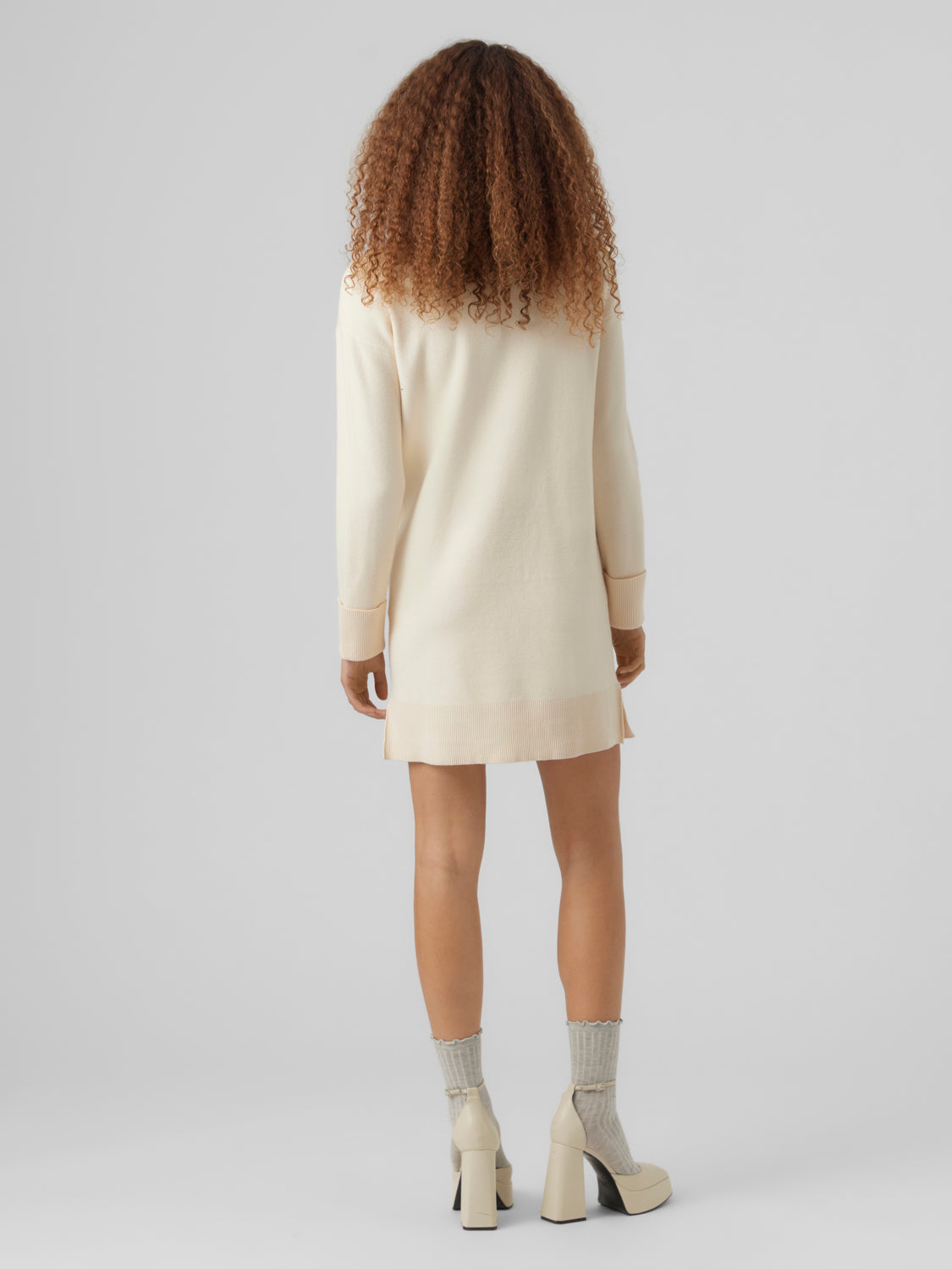 VMGOLD Knitted dress - Birch