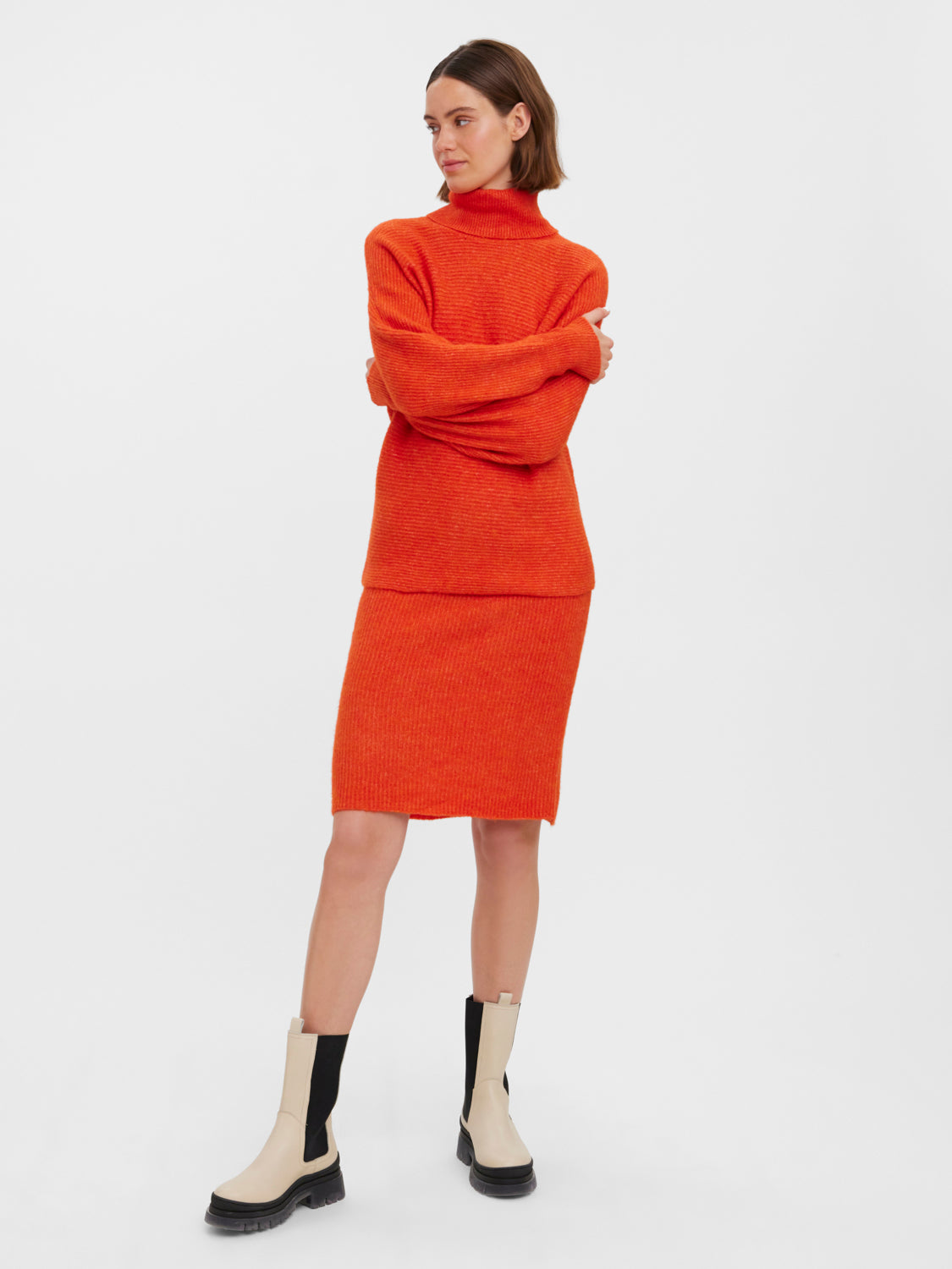 VMBRENDA Knitted pullover - Paprika