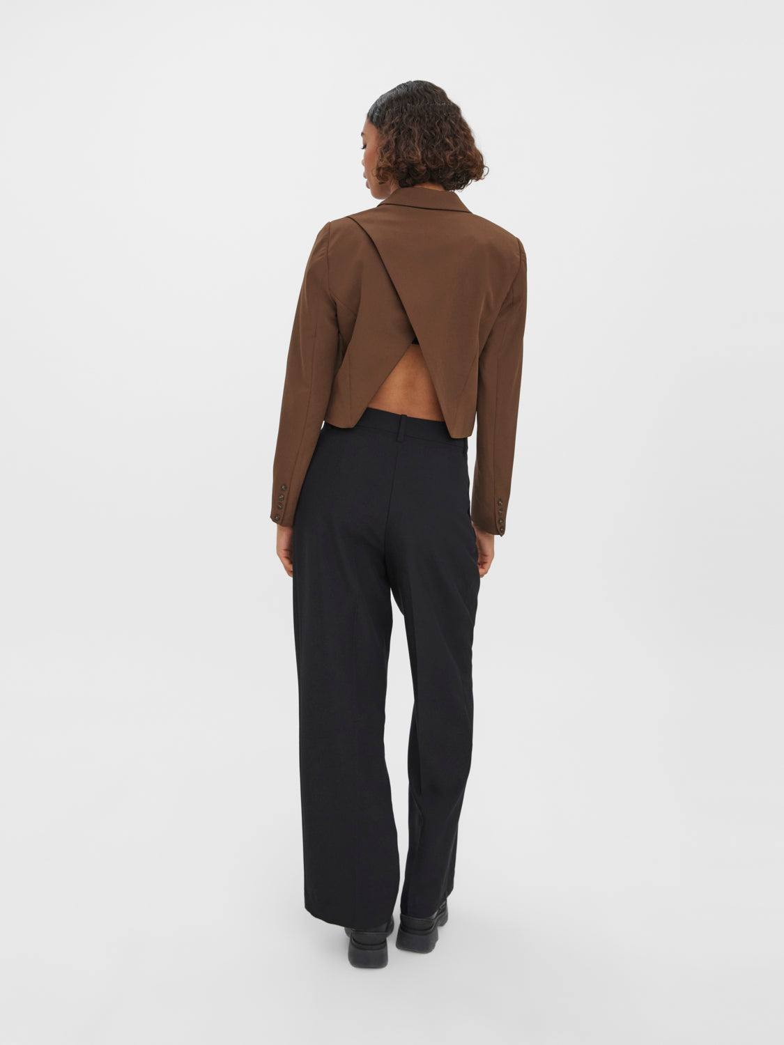 VMCECI Wide leg trousers - Black