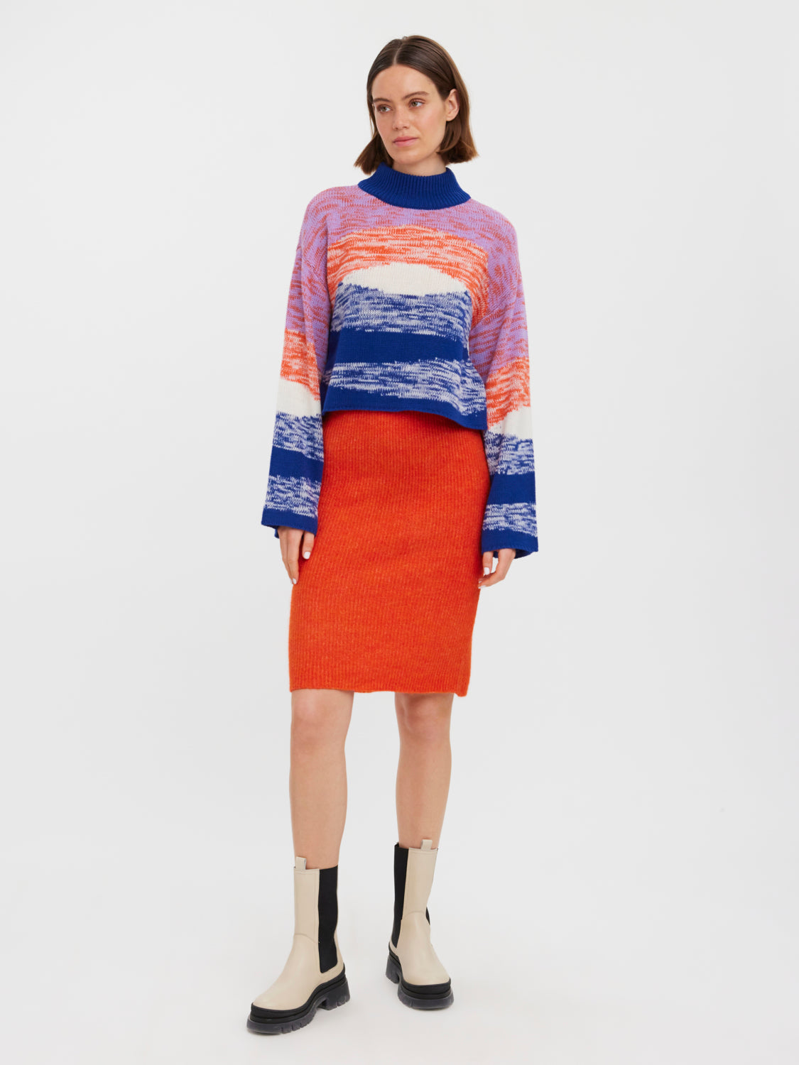 VMDORIS Knitted pullover - Sodalite Blue