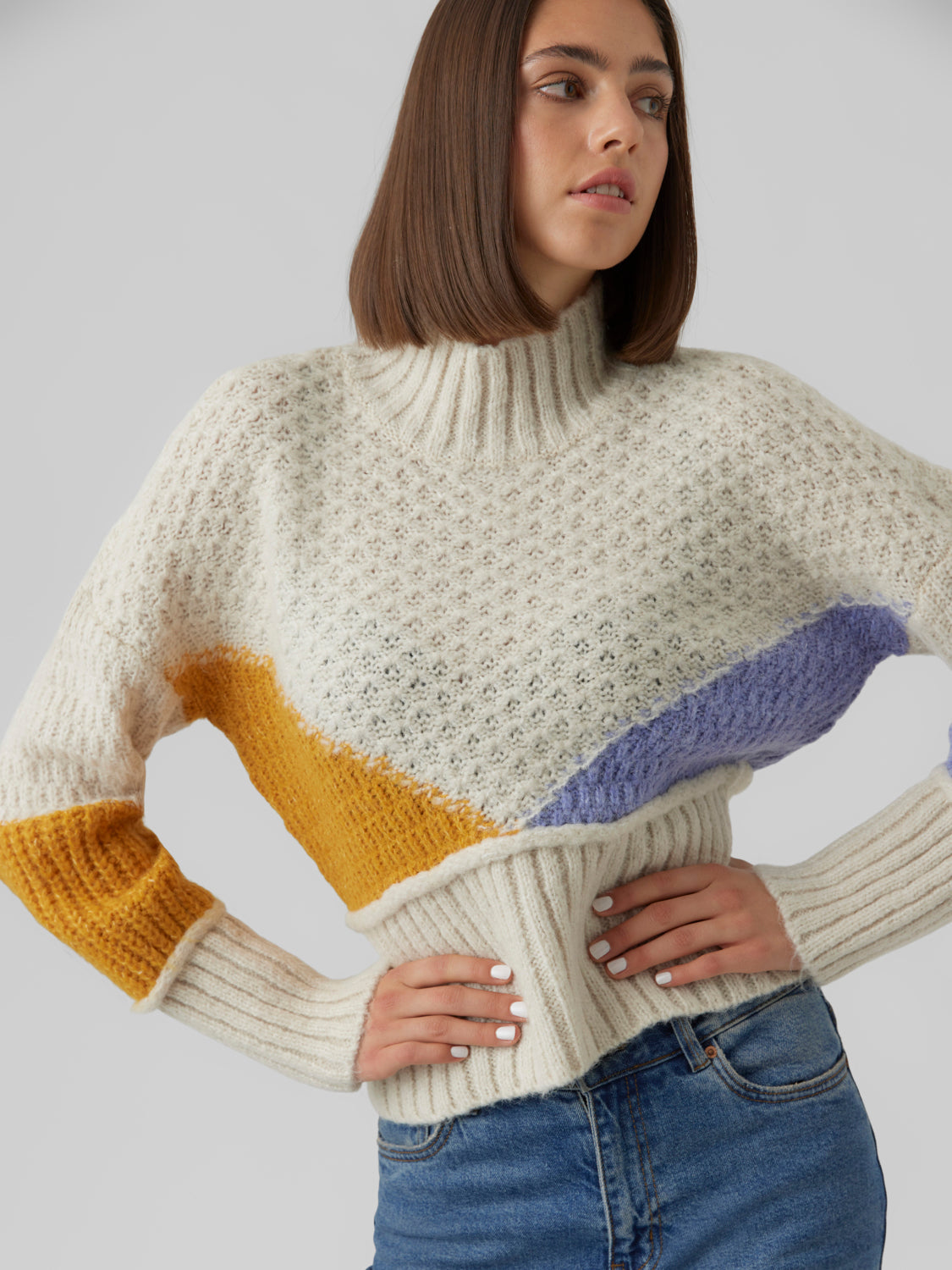 VMBIEN Knitted pullover - Birch