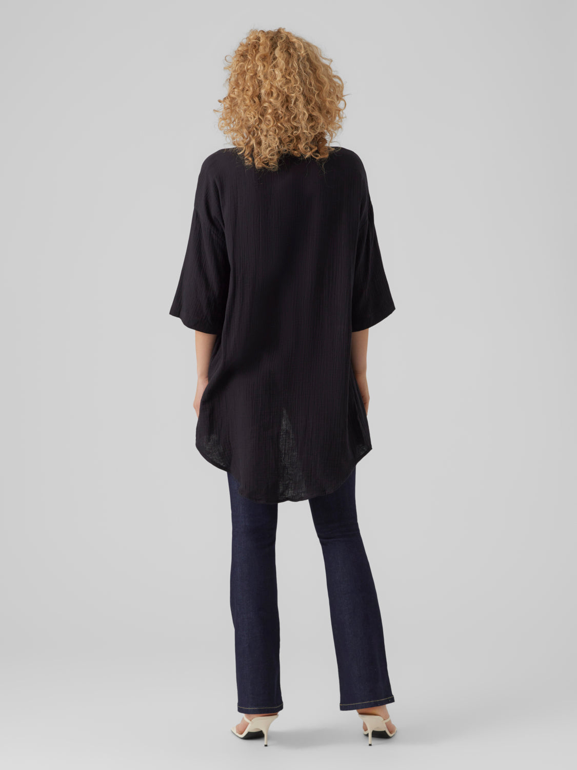 VMNATALI Shirt dress - Black