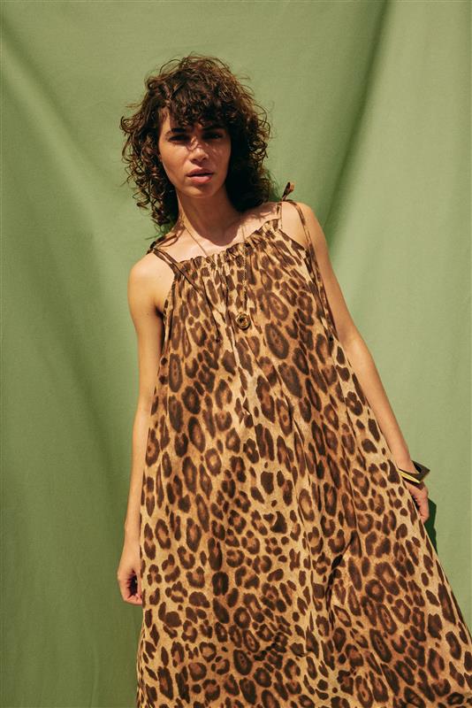 VMROXANNE LEOPARD MAXI DRESS
