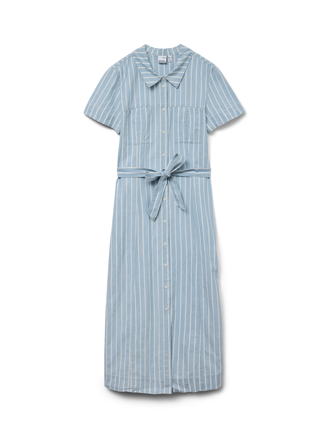 VMVIO Long dress - Light Blue Denim