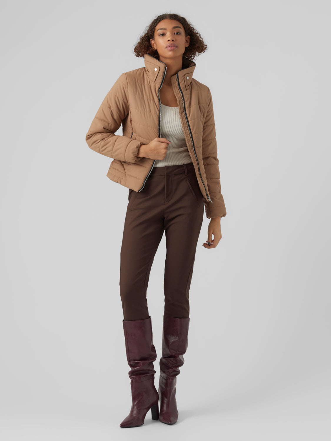 VMCLARISA Puffer jacket - Tigers Eye