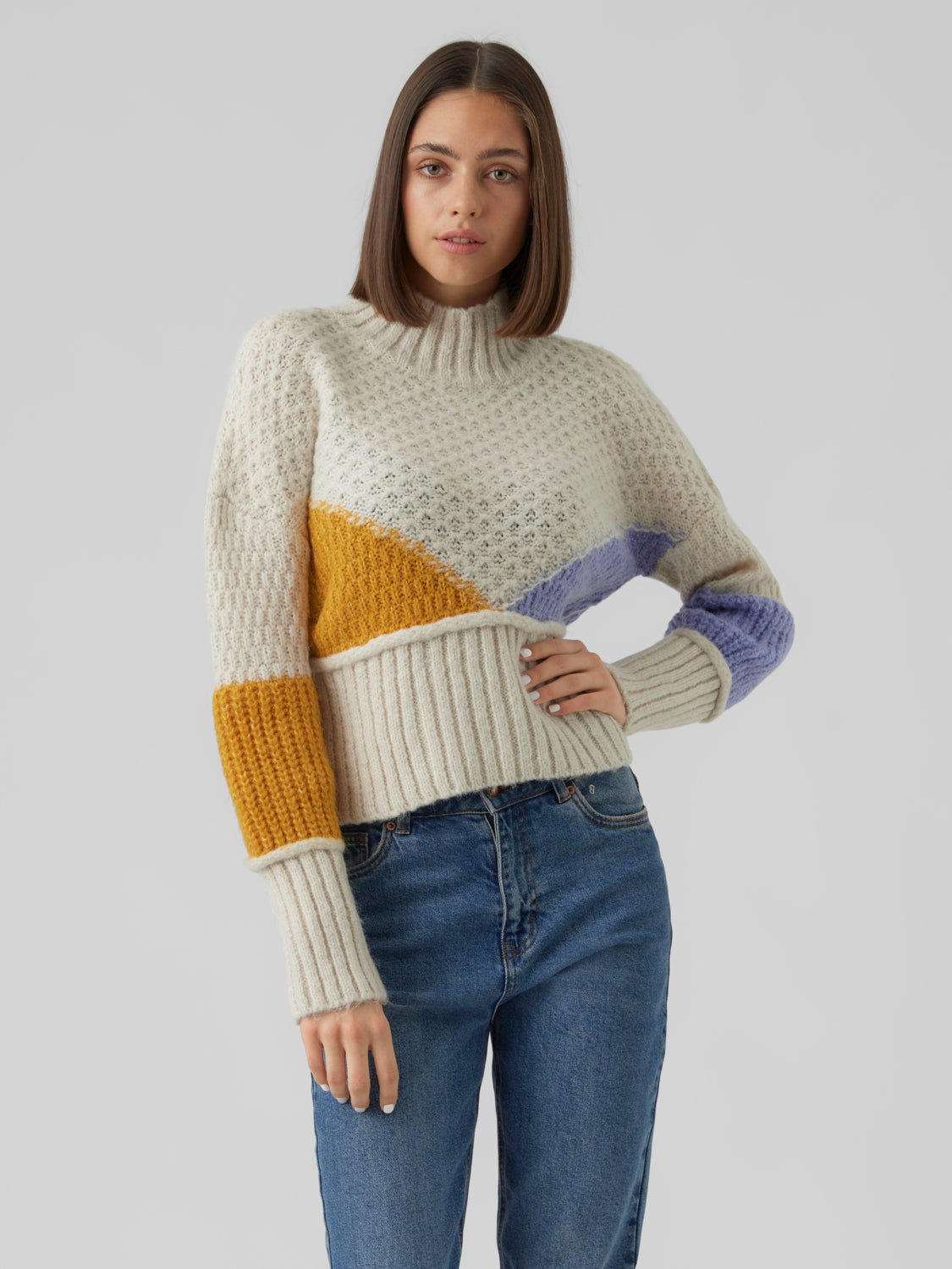 VMBIEN Knitted pullover - Birch