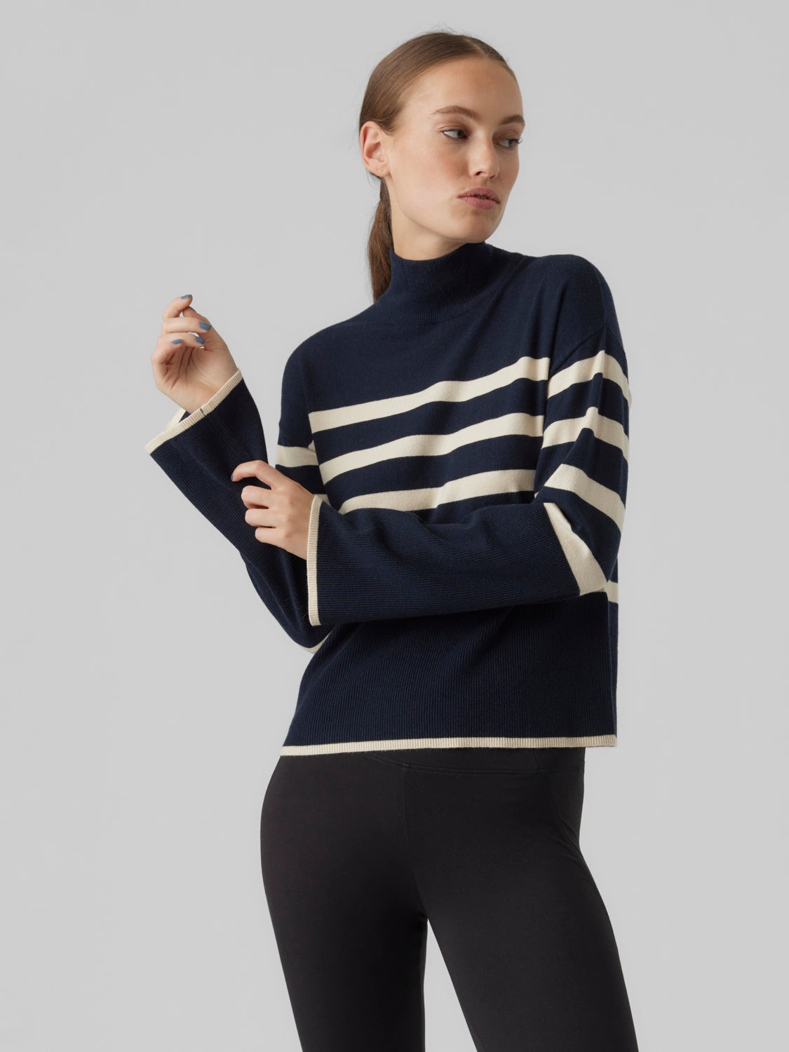 VMHAPPINESS Knitted pullover - Navy Blazer