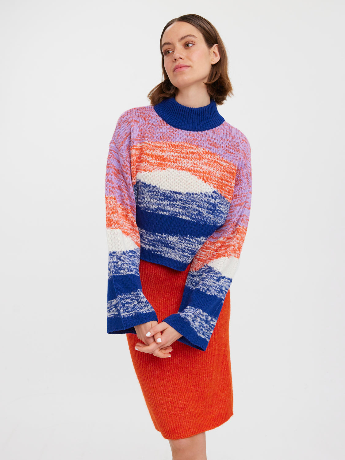 VMDORIS Knitted pullover - Sodalite Blue