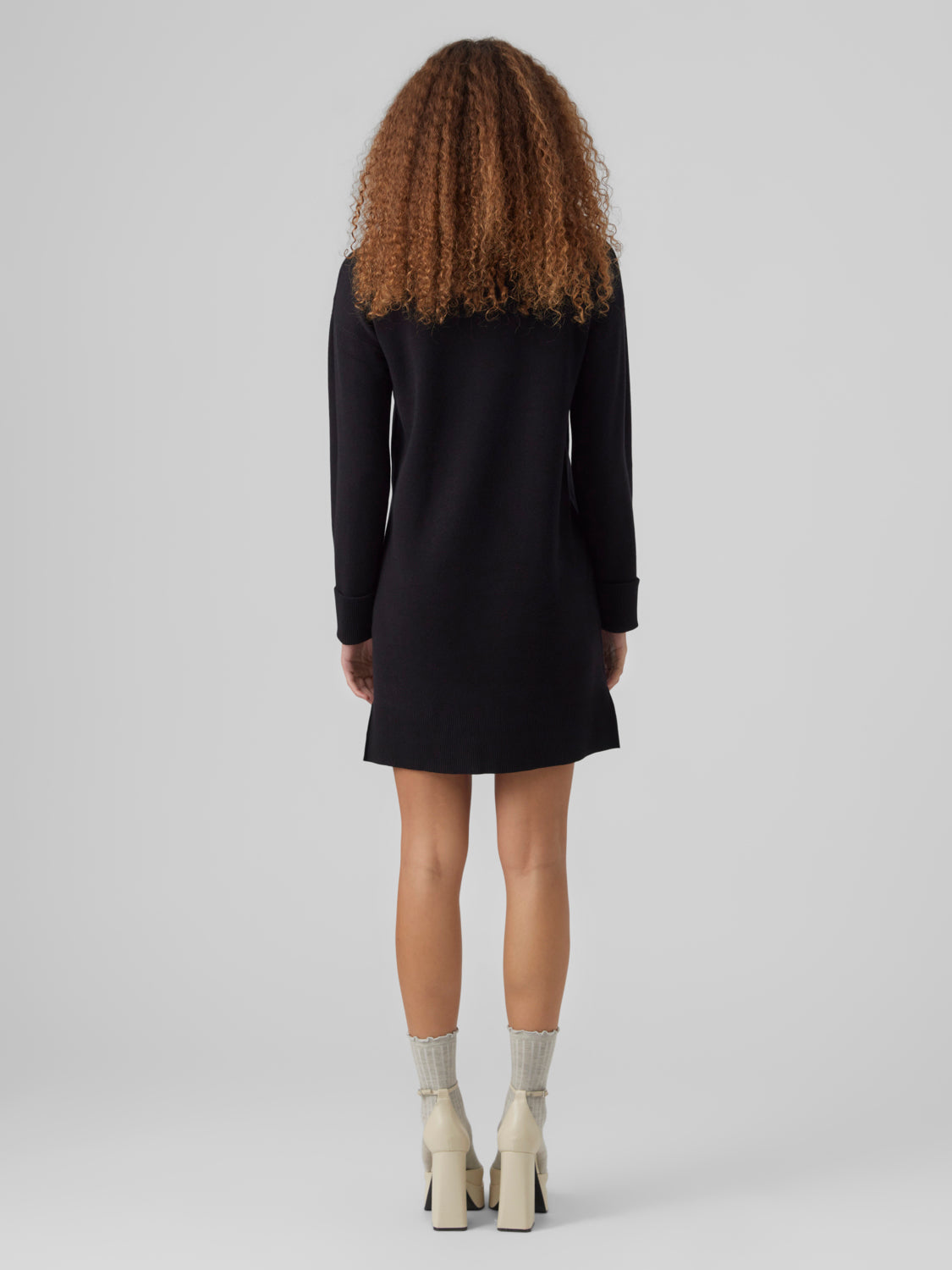 VMGOLD Knitted dress - Black