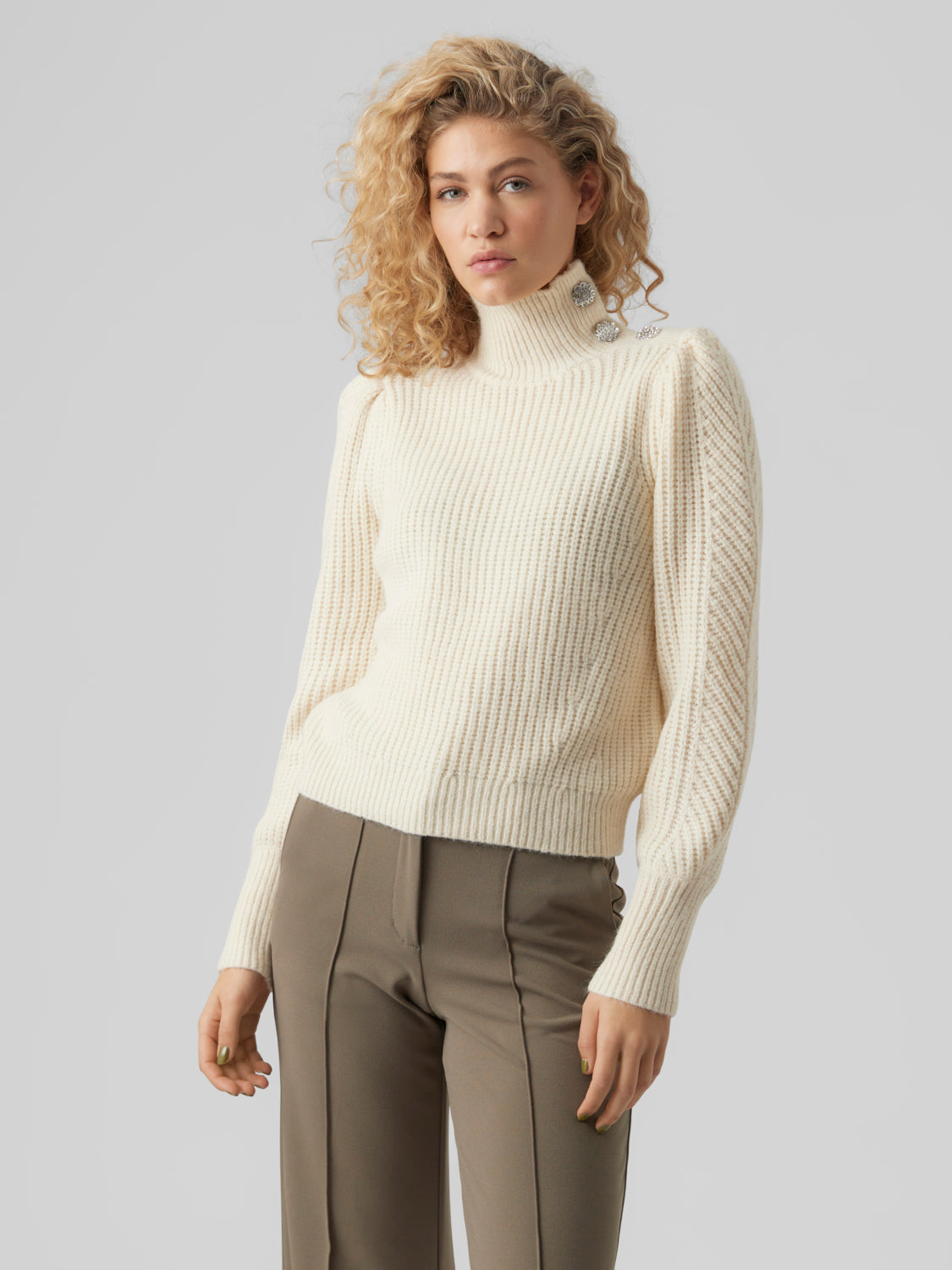 VMELKE Knitted pullover - Birch