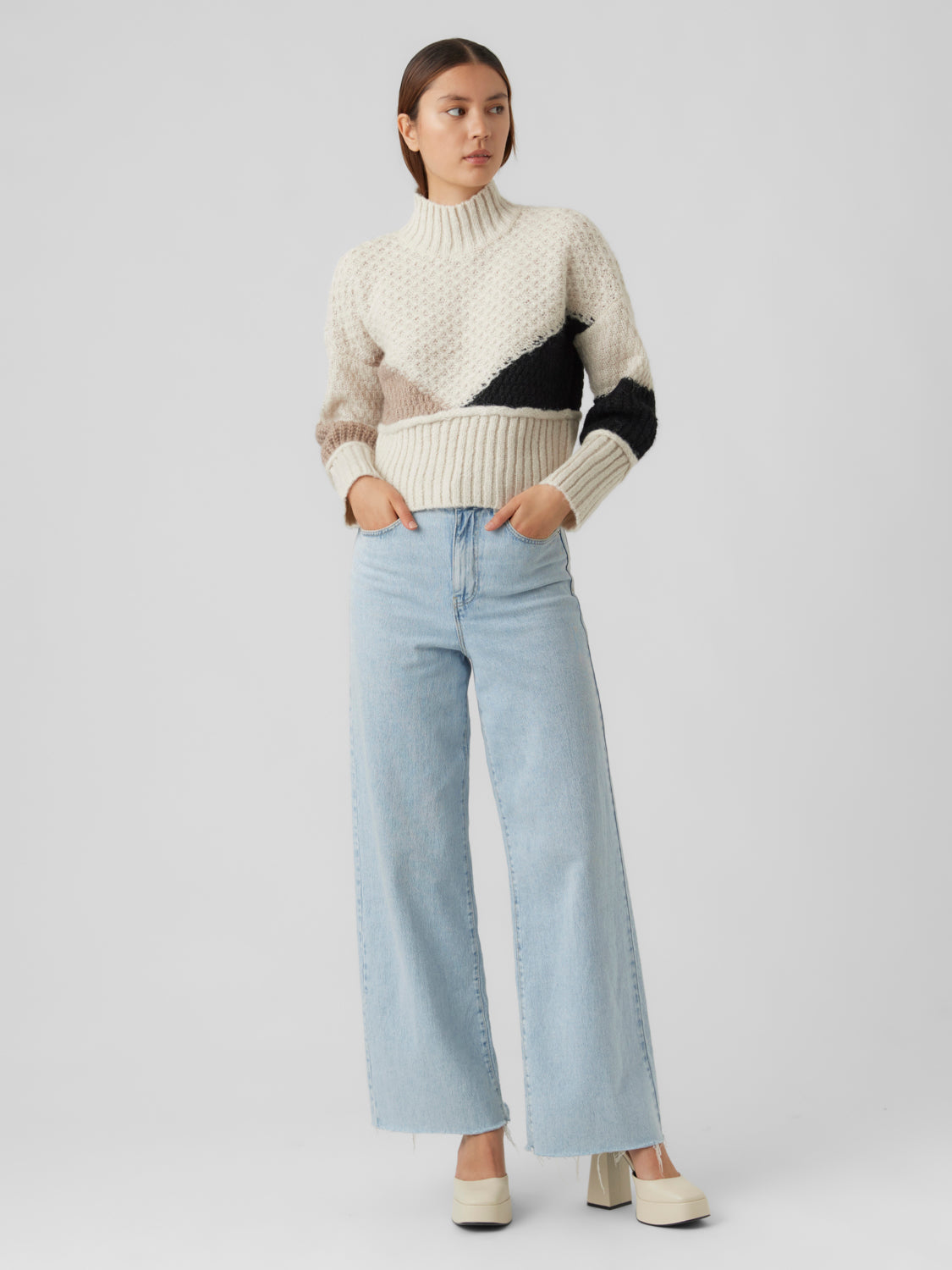 VMBIEN Knitted pullover - Birch