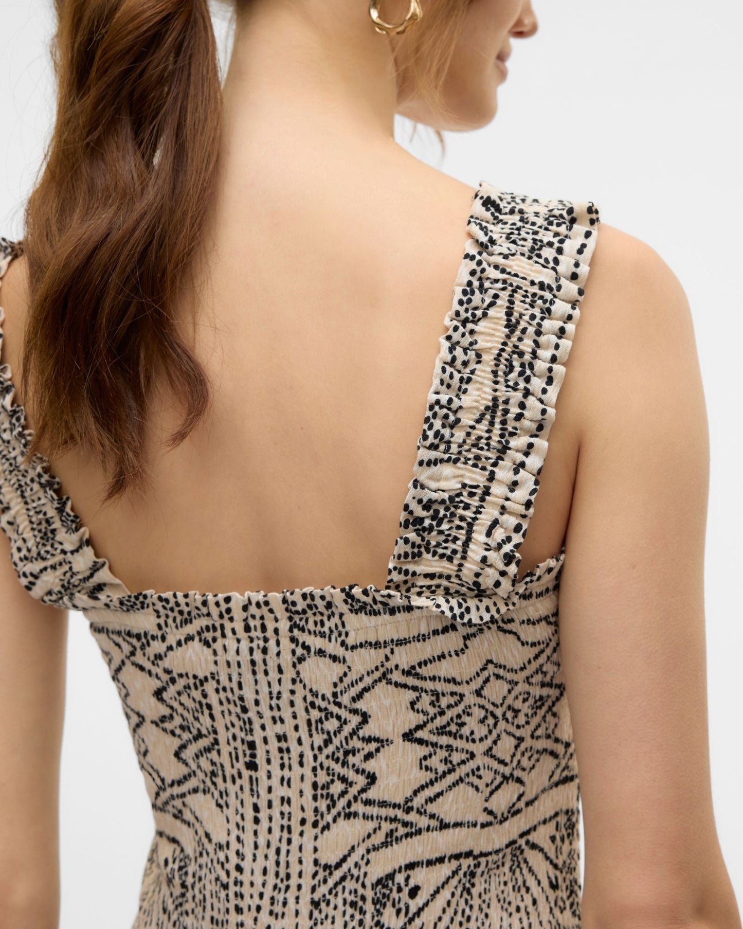 VMMENNY PRINTED MIDI DRESS