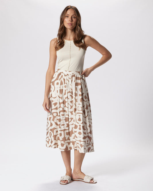 VMLUZIA MIDI SKIRT