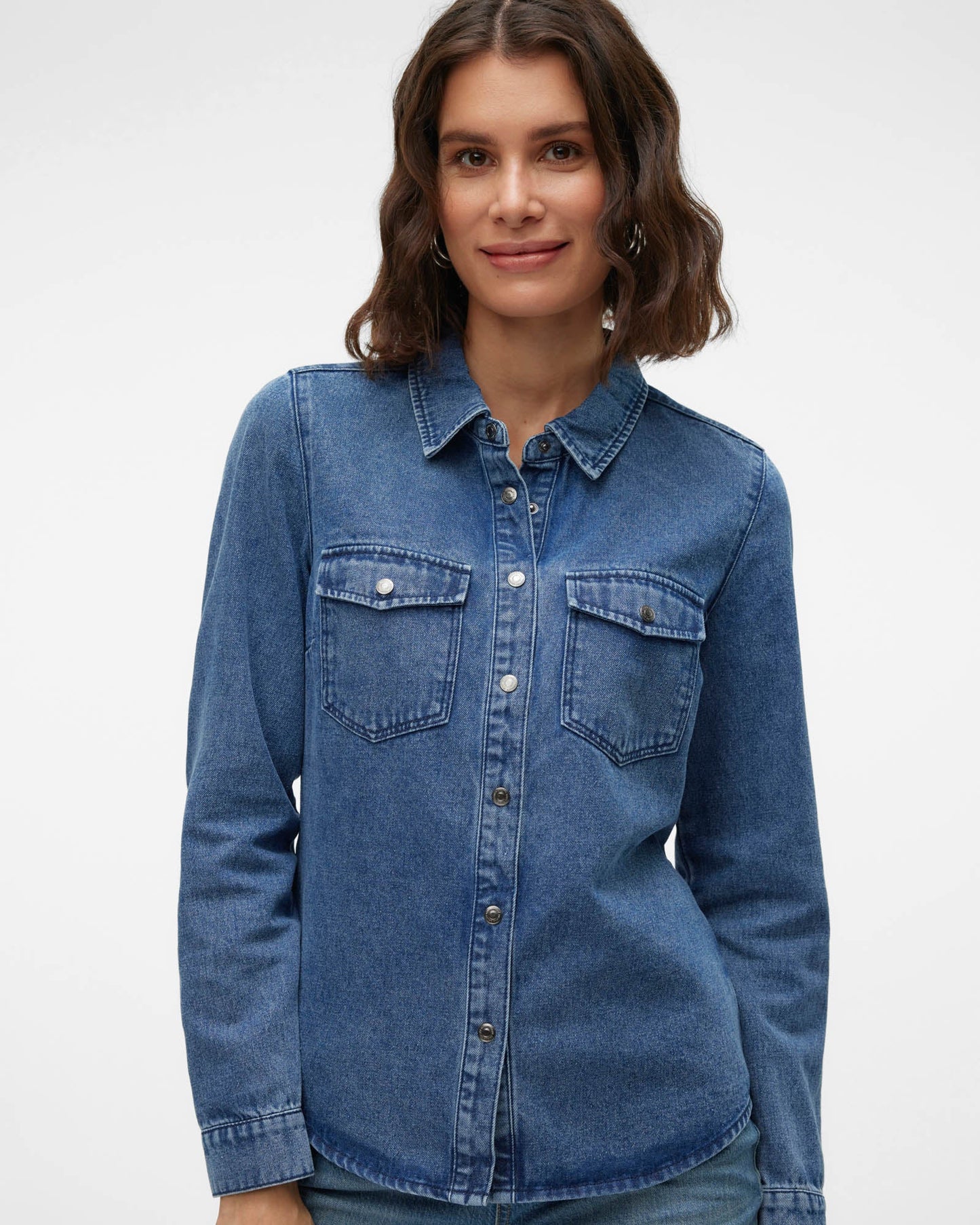 VMJENNIE LONG SLEEVE DENIM SHIRT