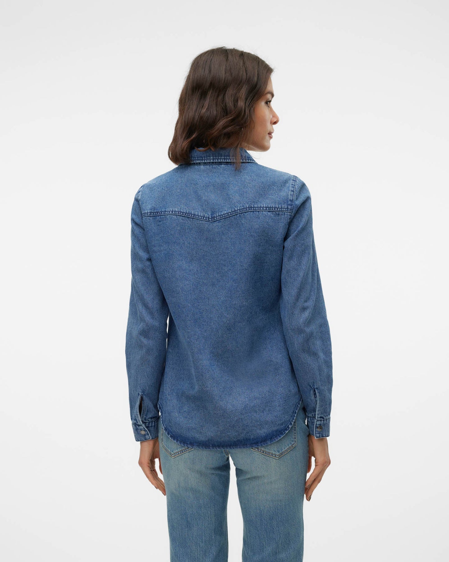 VMJENNIE LONG SLEEVE DENIM SHIRT
