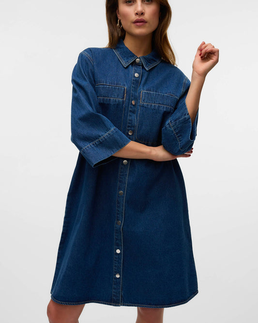 VMSIGRA DENIM MINI DRESS