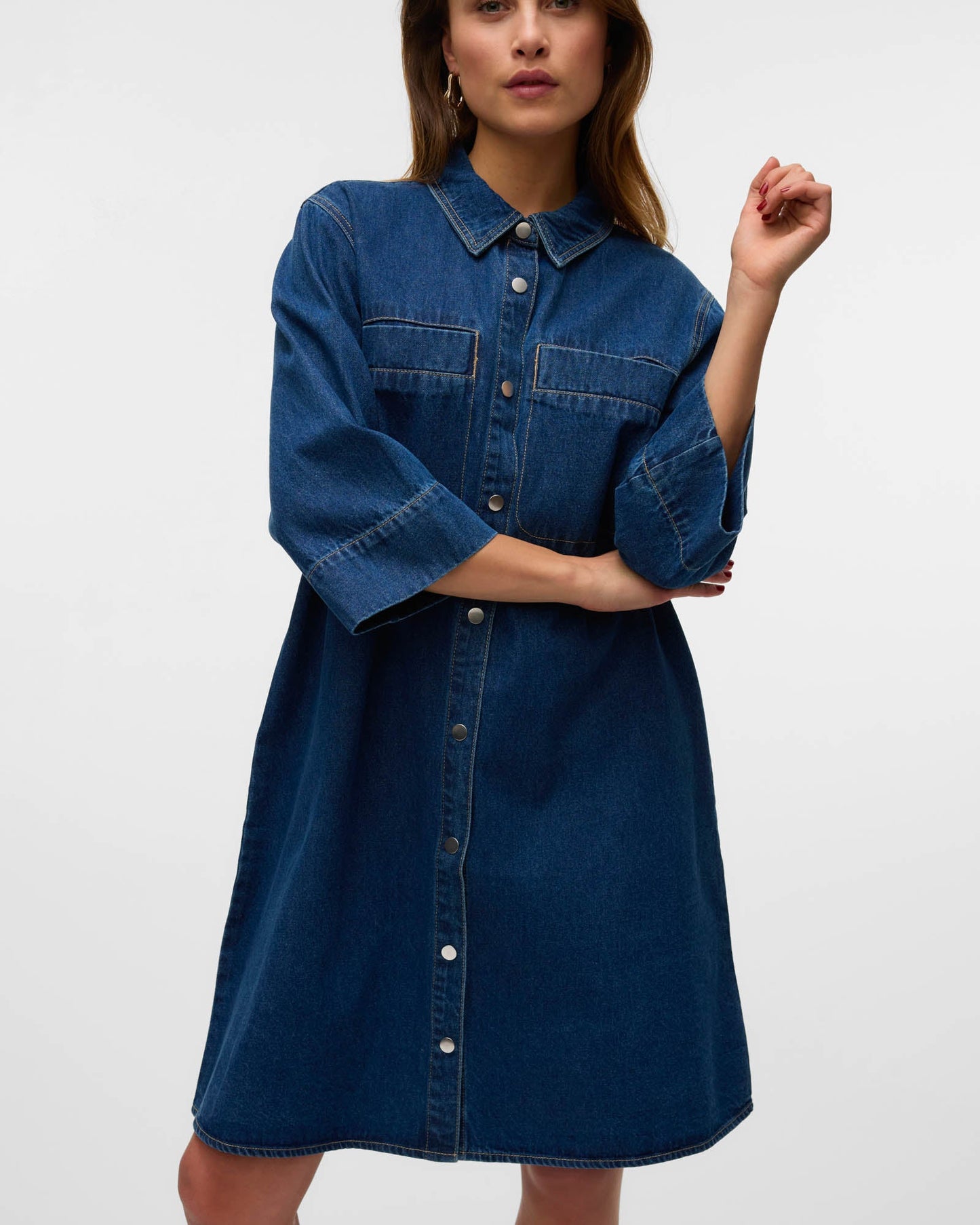 VMSIGRA DENIM MINI DRESS
