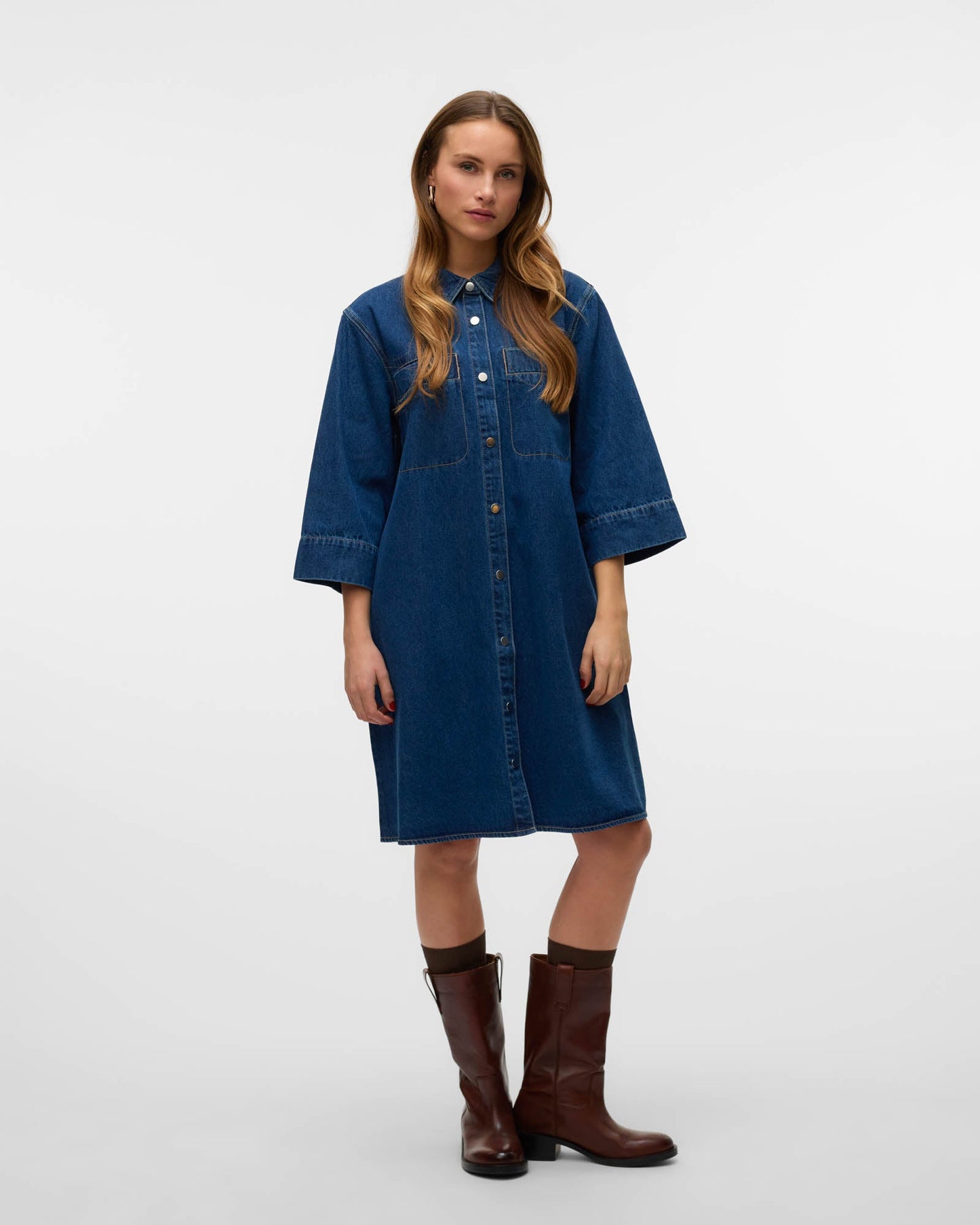VMSIGRA DENIM MINI DRESS