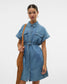 VMNOTUS Short dress - Medium Blue Denim