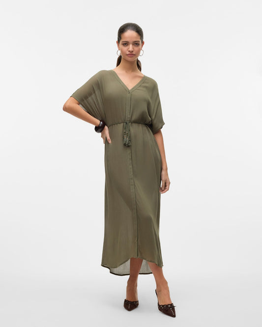 VMBENTE TIE WAIST MAXI DRESS