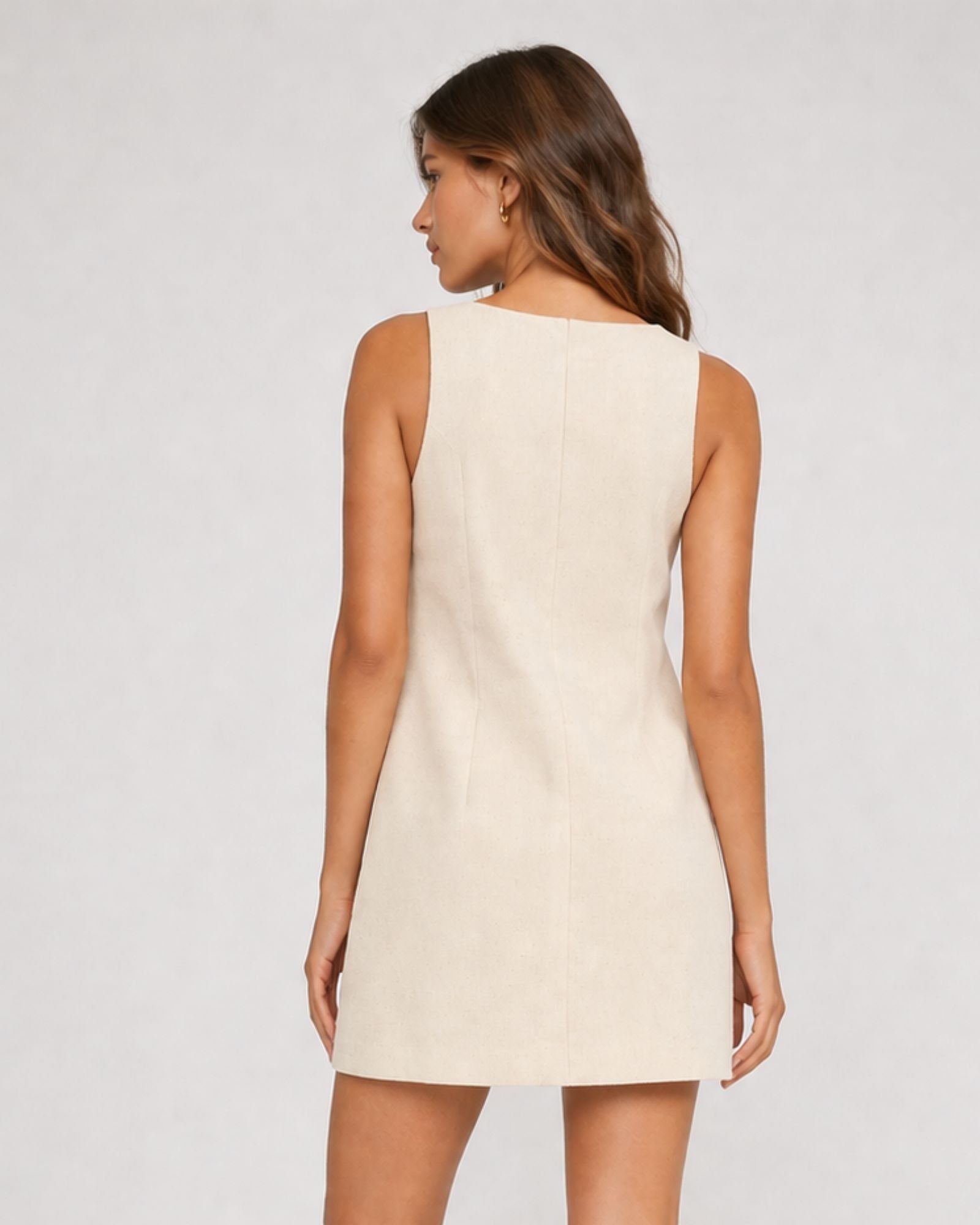 VMKIRA BUTTONED MINI DRESS