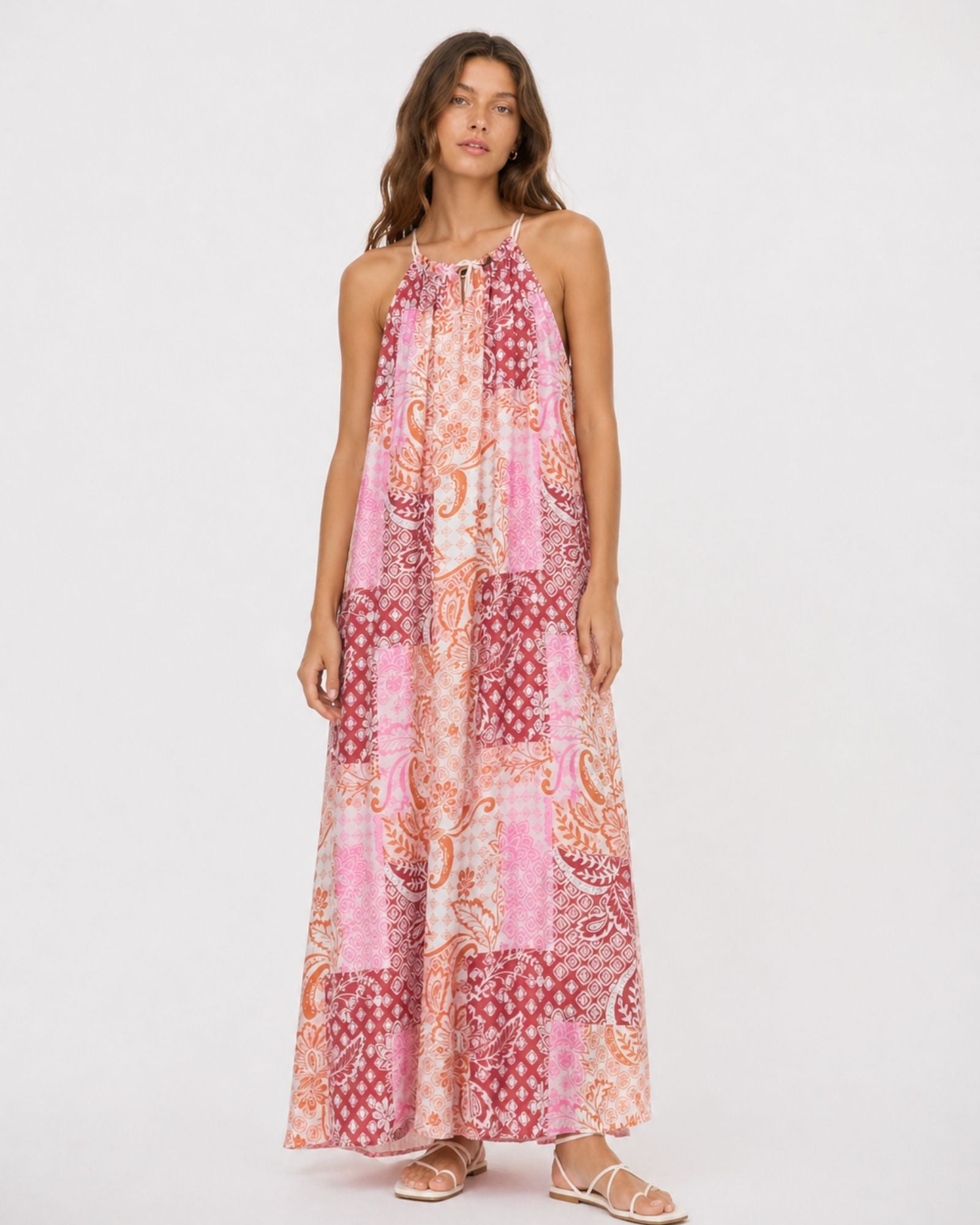 VMCILLE PRINTED SUMMER MAXI DRESS