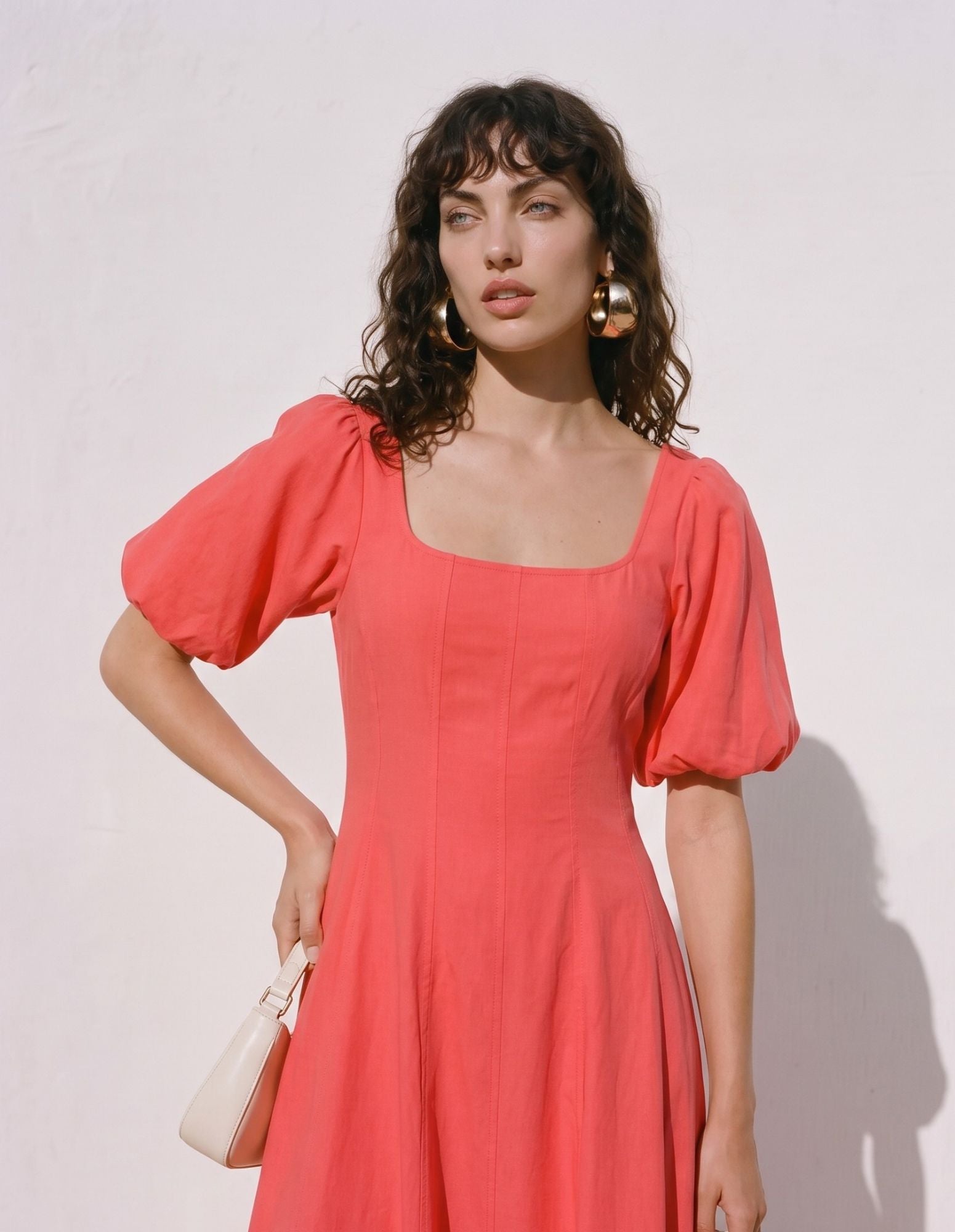 VMLAUREN Long dress - Poinsettia