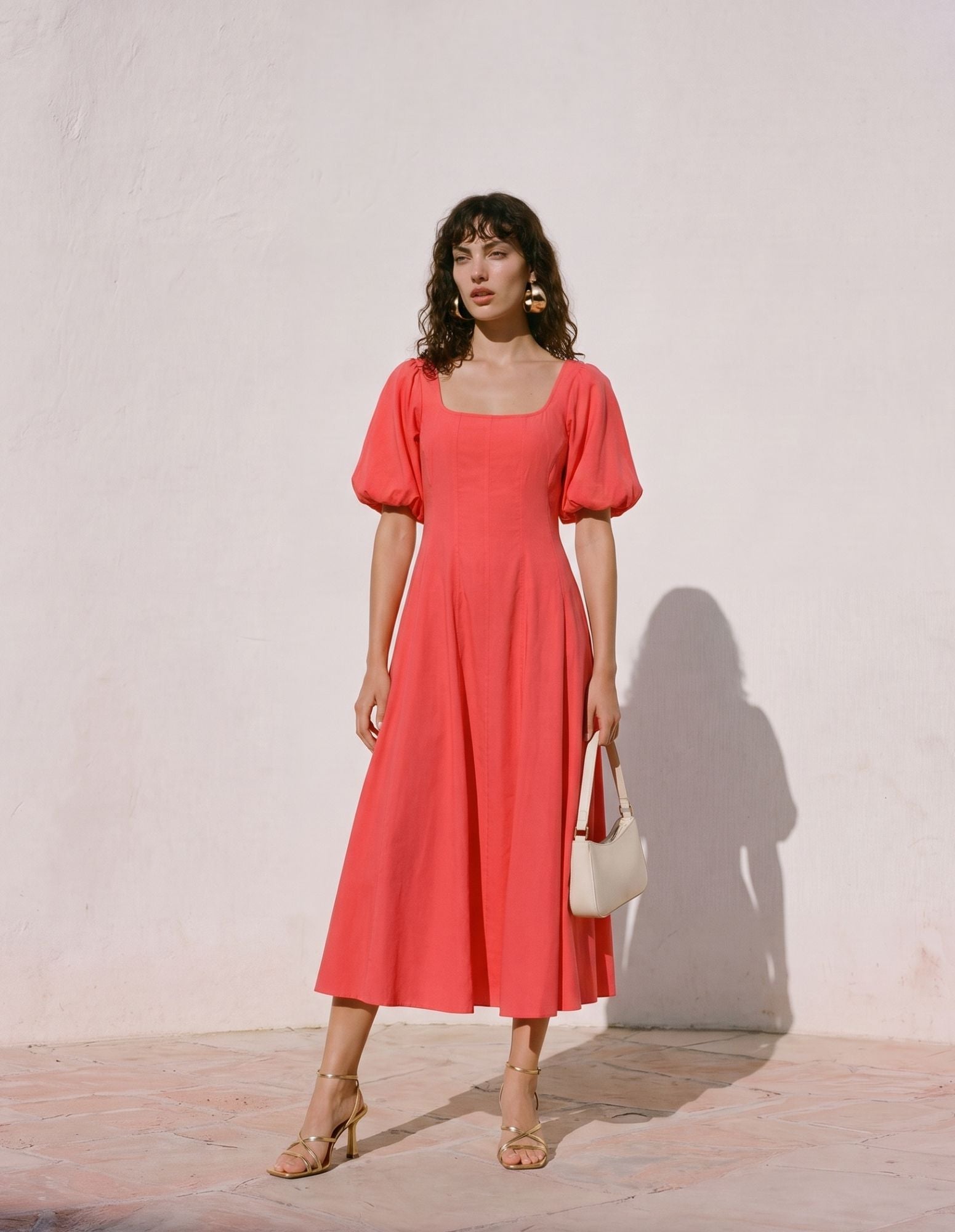 VMLAUREN Long dress - Poinsettia