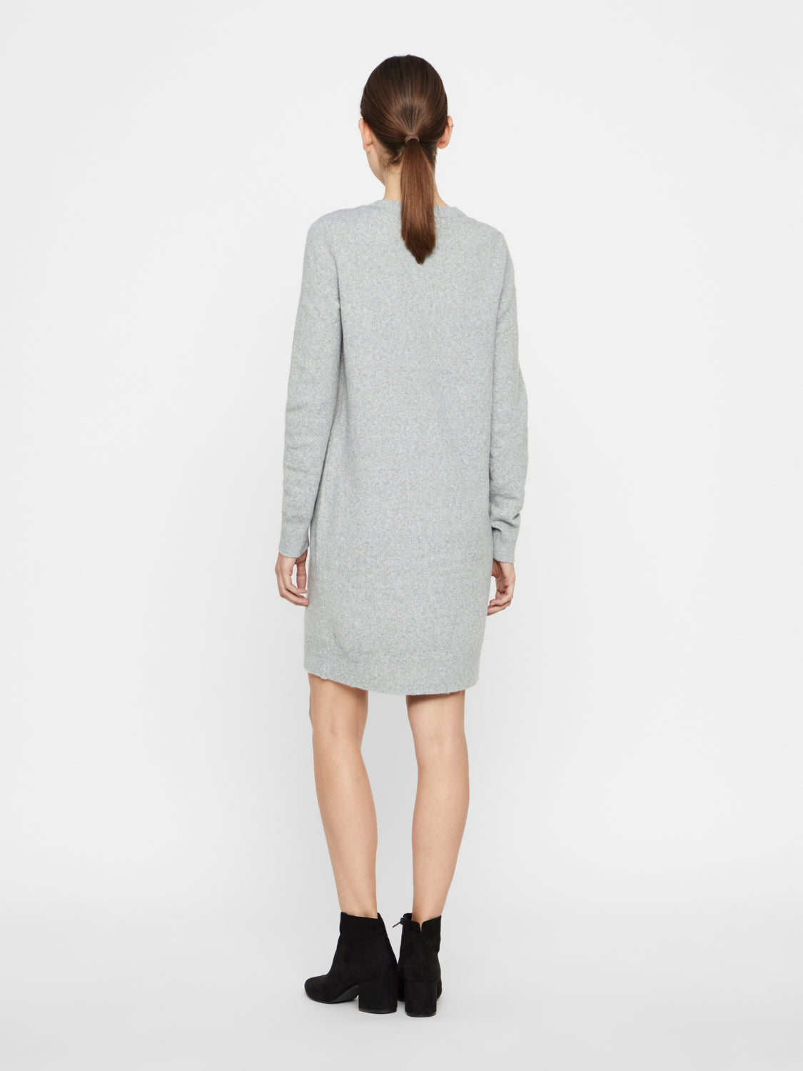 VMDOFFY Knitted dress - Light Grey Melange