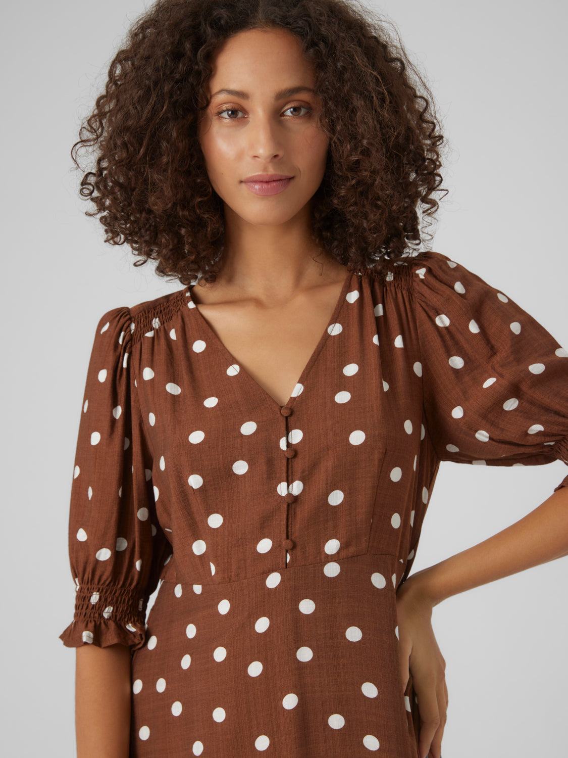 VMBECCA Dress - Downtown Brown
