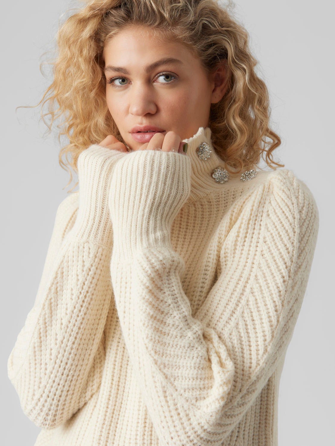 VMELKE Knitted pullover - Birch