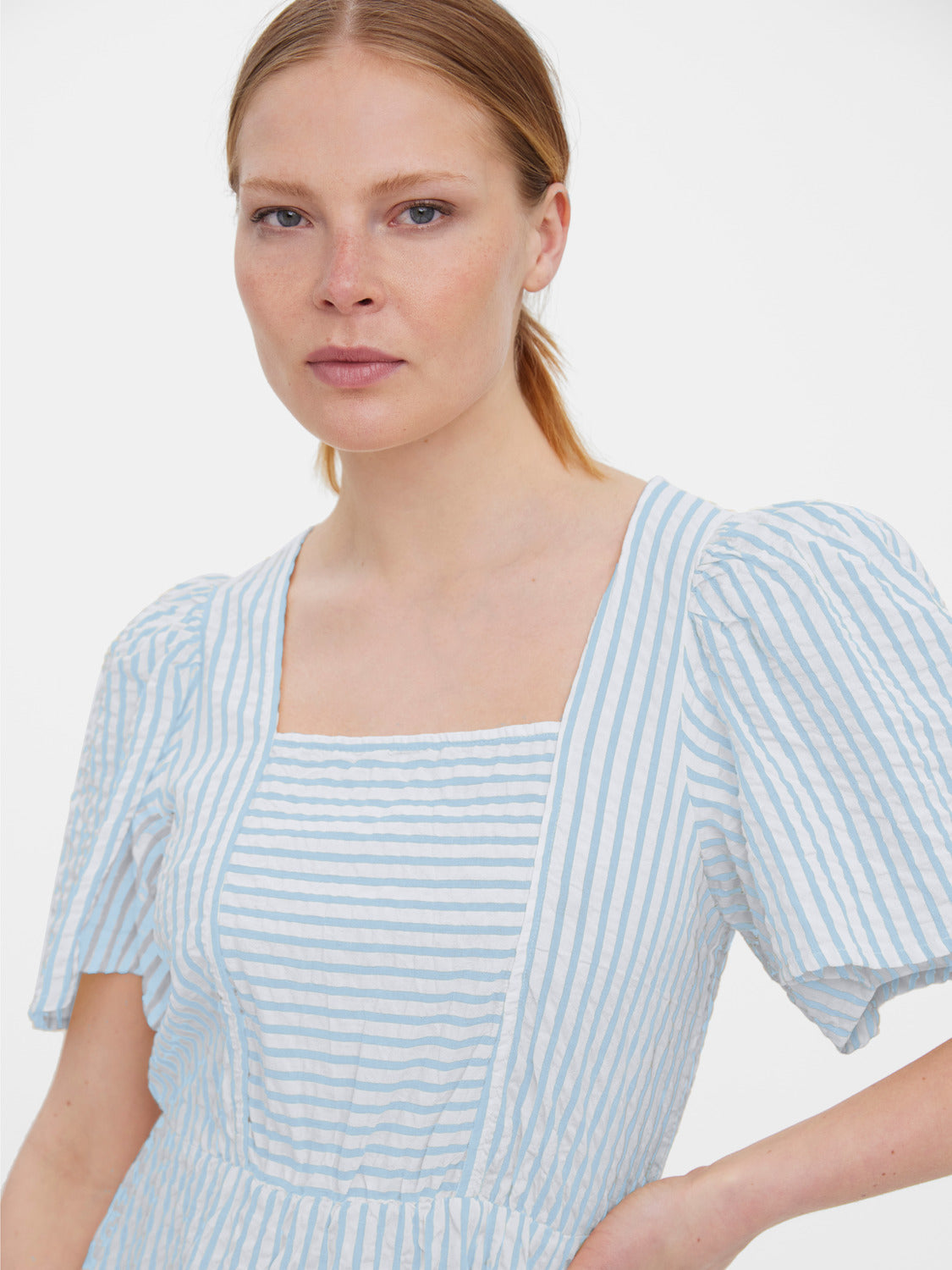 VMJUNO Short dress - Blue Bell