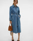 VMSOLVA DENIM TRENCHCOAT