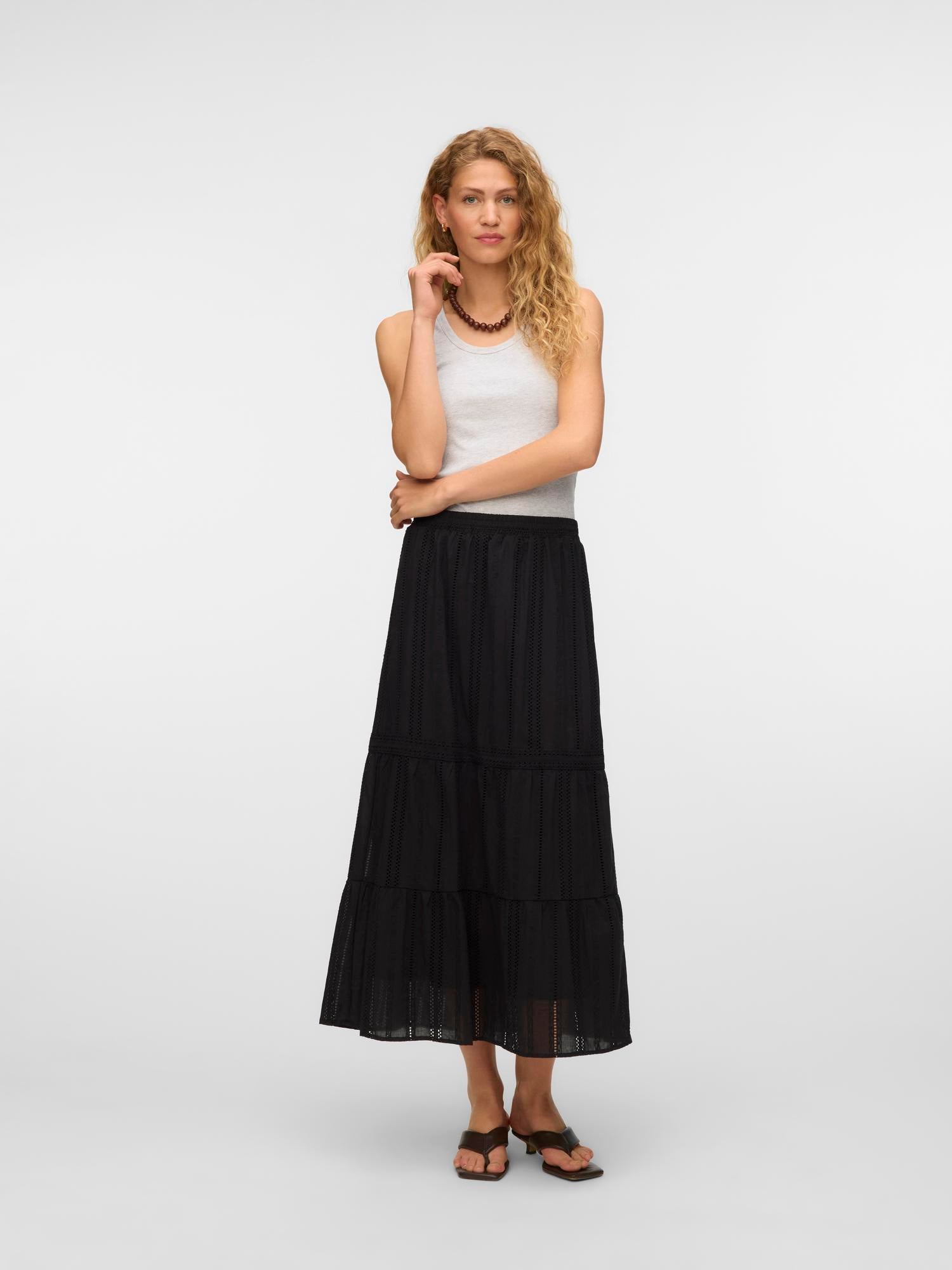 VMBELL COTTON MAXI SKIRT