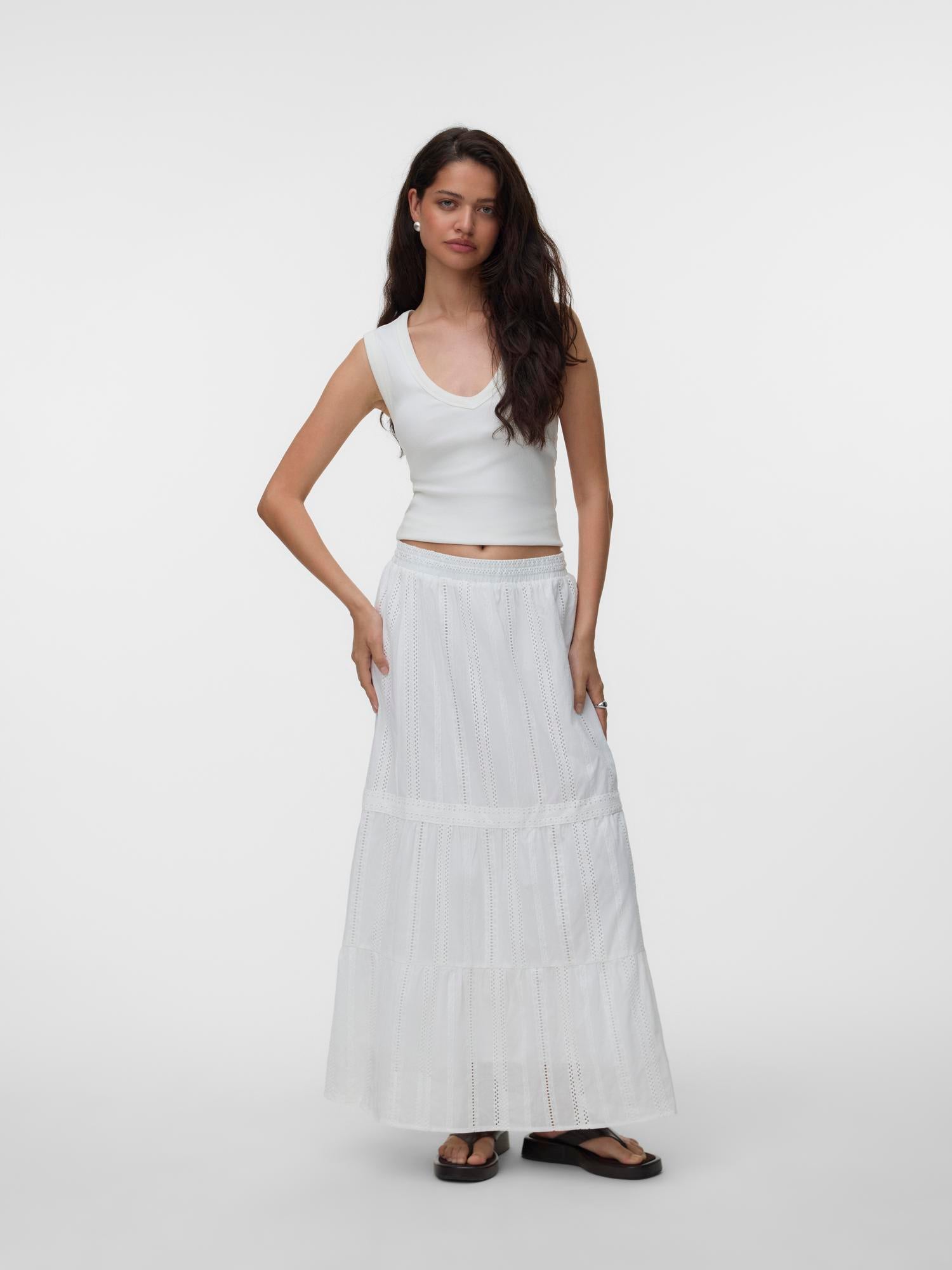 VMBELL COTTON MAXI SKIRT
