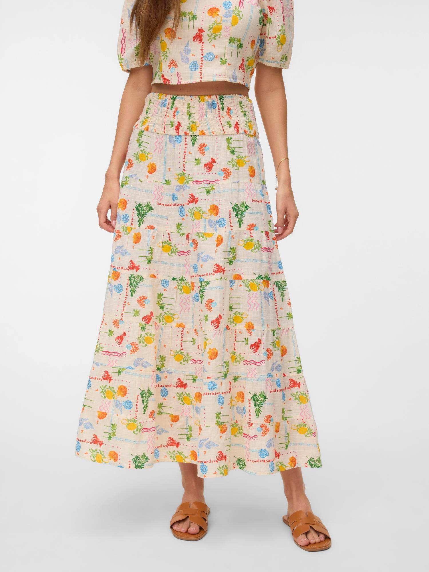 VMELENA Long skirt - Birch