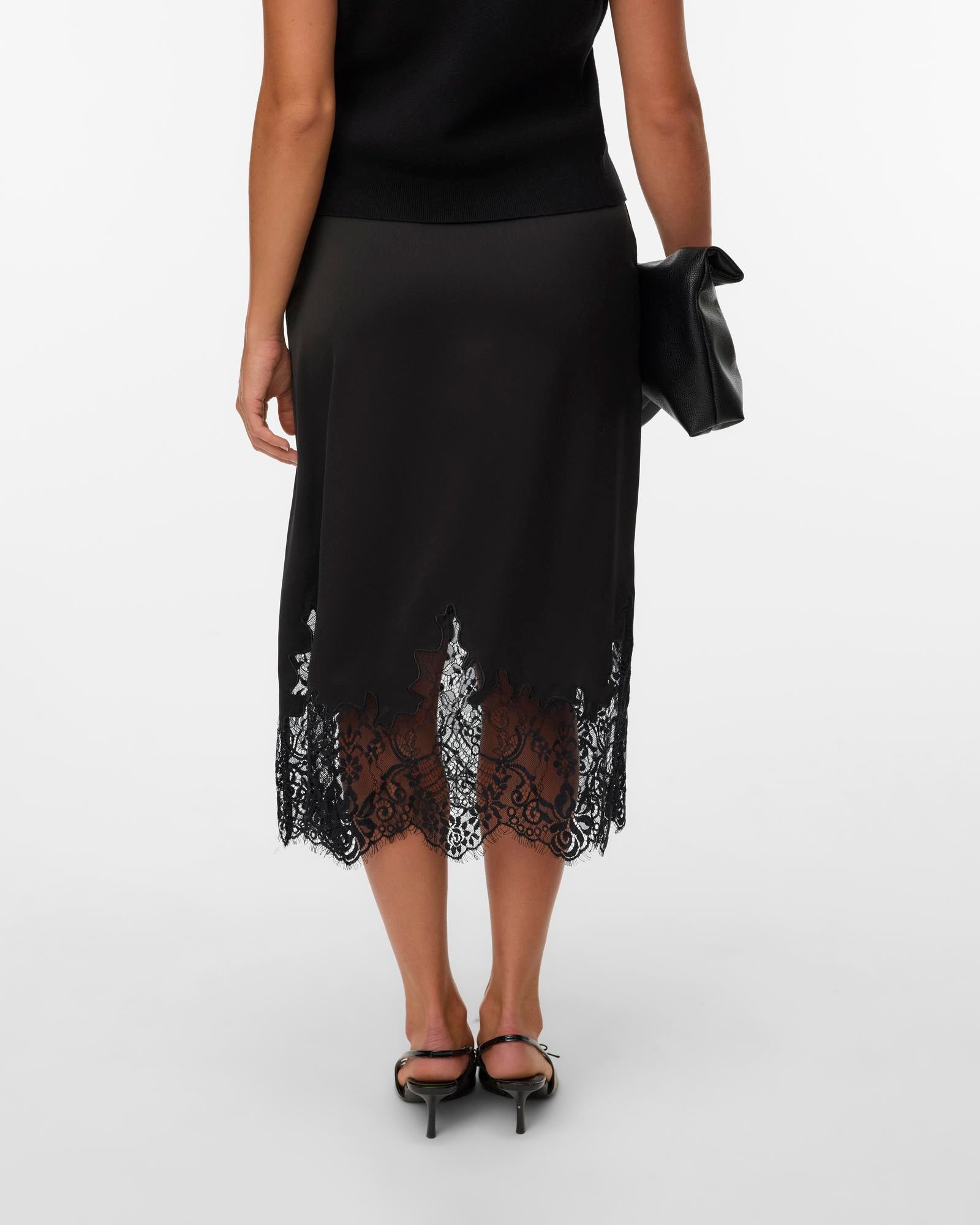 VMNOVI Long skirt - Black