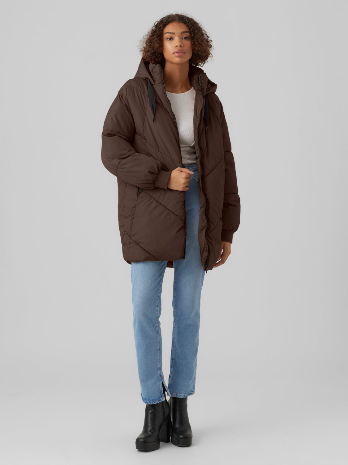 VMBEVERLY Puffer jacket - Coffee Bean