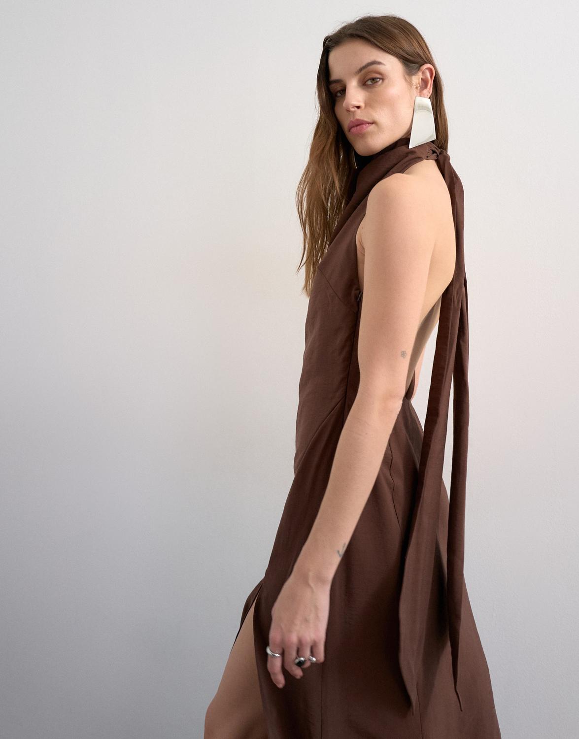 TSGRY Long dress - Chocolate Brown