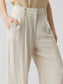 VMVERA Wide leg trousers - Oatmeal