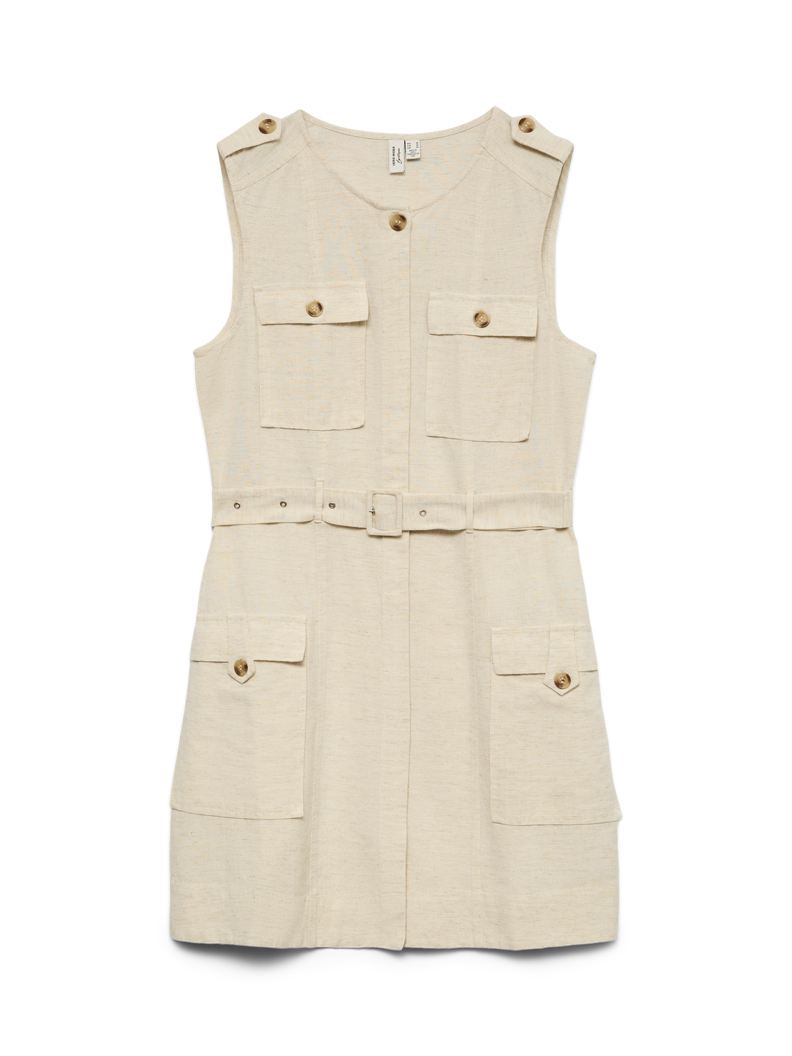 VMJOSEPHINE LINEN BLEND MINI DRESS