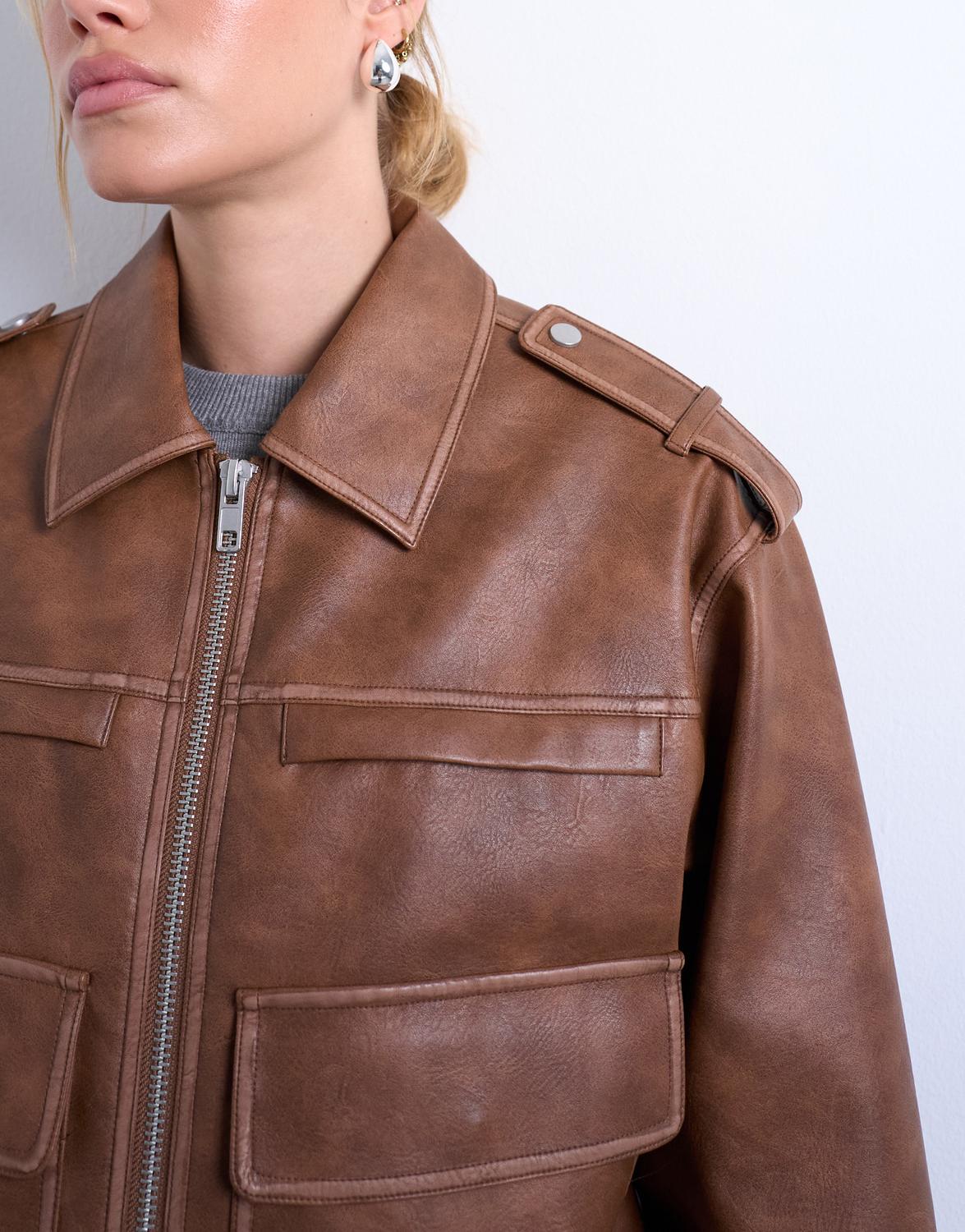 TSMADISON FAUX BIKER JACKET