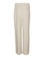 VMVERA Wide leg trousers - Oatmeal